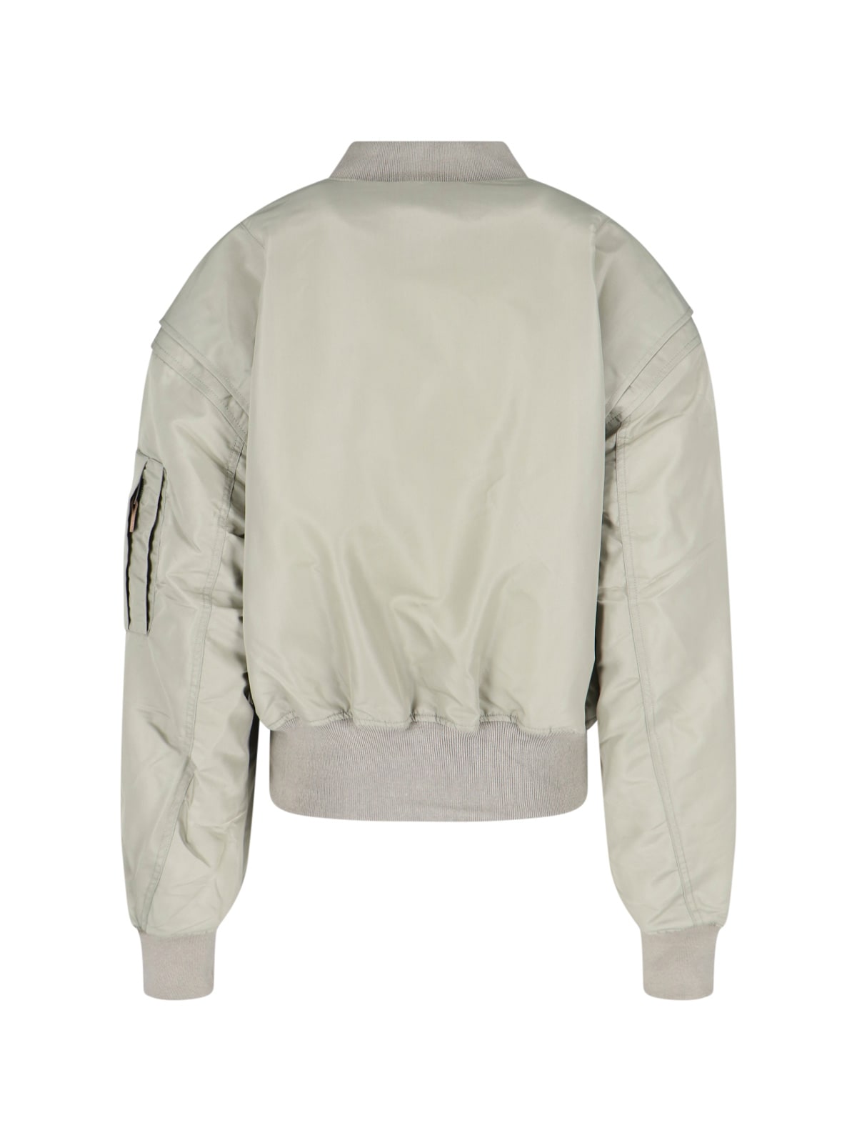 Entire Studios Broad Zip Bomber Jacket In Green