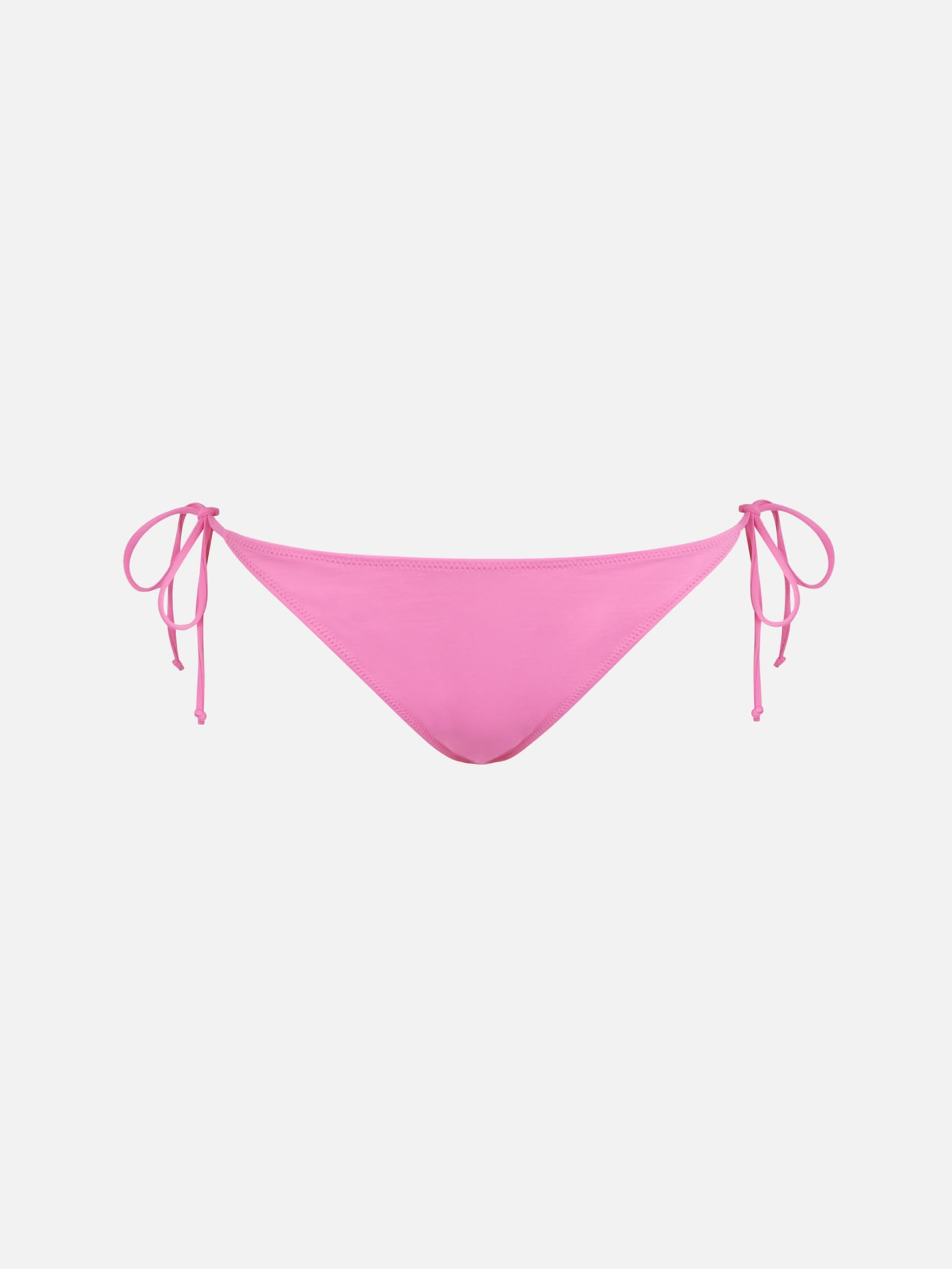 Mc2 Saint Barth Woman Fluo Pink Swim Briefs With Side Laces In Pink