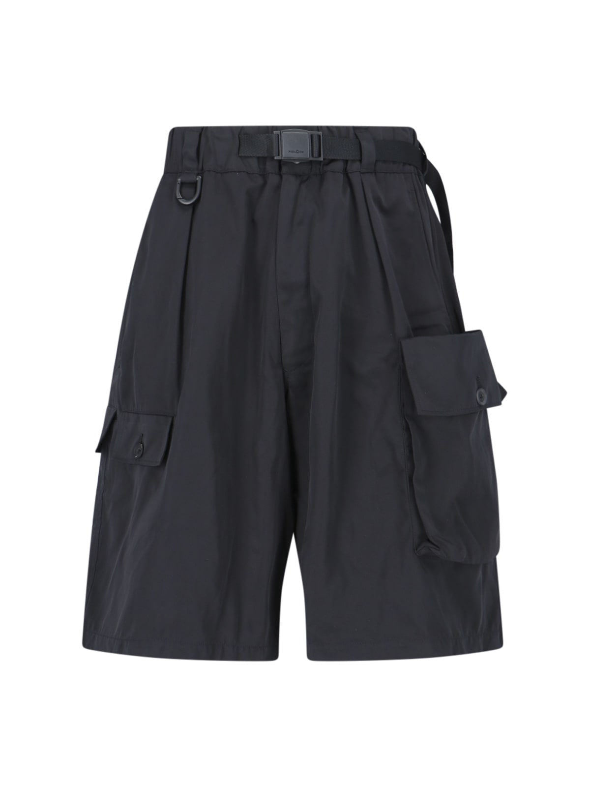 Shop Y-3 Cargo Shorts In Black