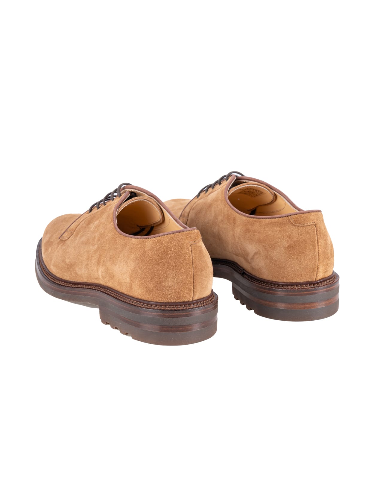 Shop Brunello Cucinelli Flat Shoes Leather Brown