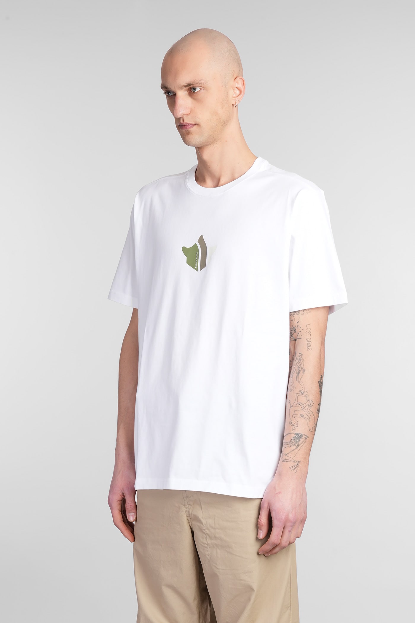 Maharishi T-shirt In White Cotton In White