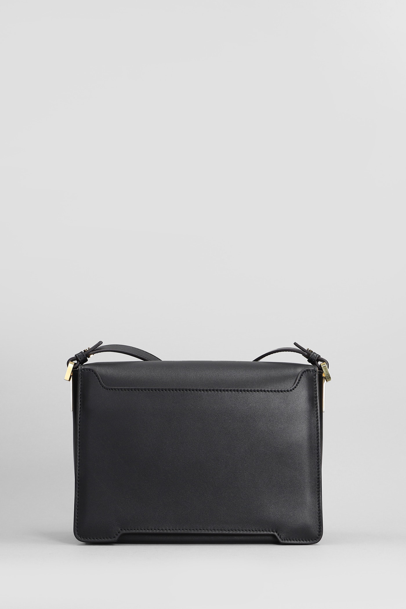 Shop Marni Trunkaroo Shoulder Bag In Black Leather