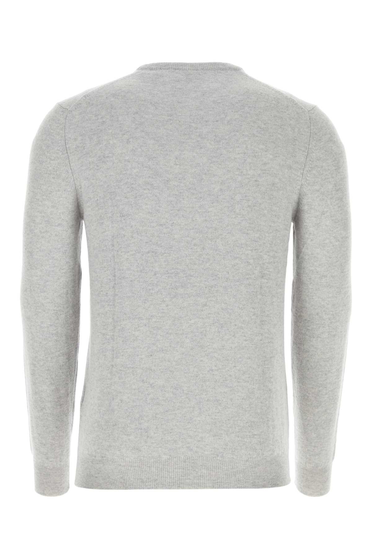 Shop Fedeli Light Grey Cashmere Sweater In Grigio