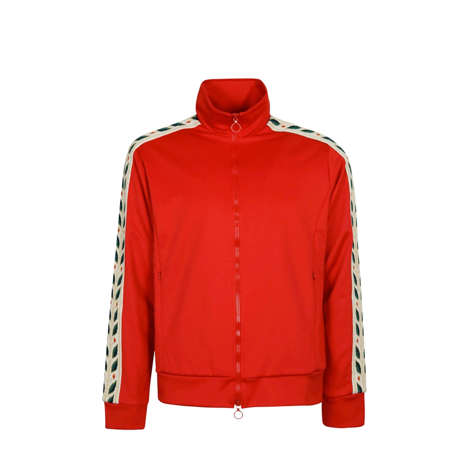 Shop Casablanca Laurel Zip Bomber In Red