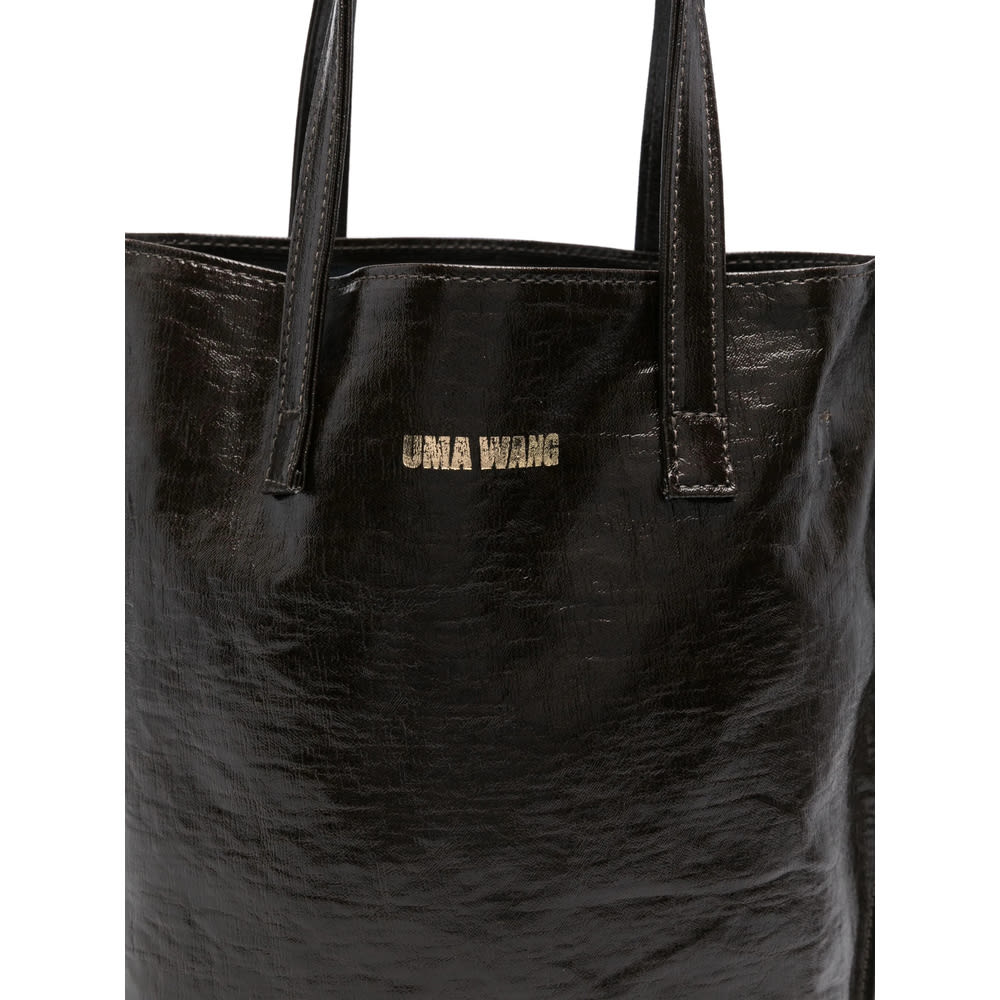 Uma Wang Carry A Handbag With Both Hands In Black