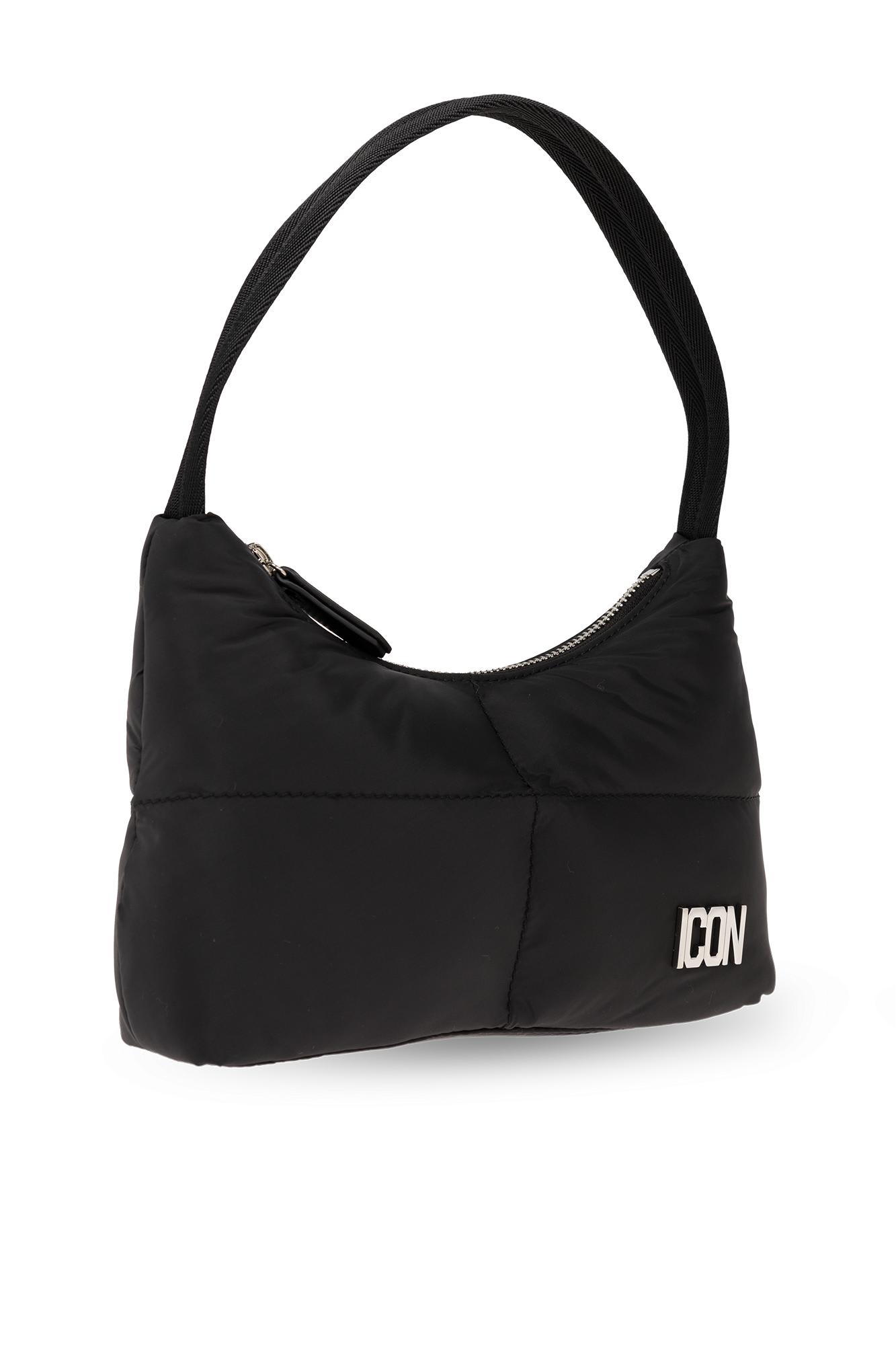 Shop Dsquared2 Shoulder Bag With Logo In Black