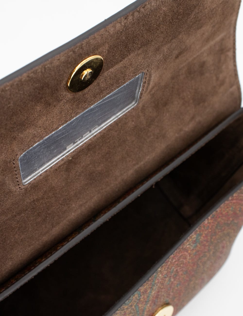 Etro Barchetta Brown Cotton Blend Bag In Brown