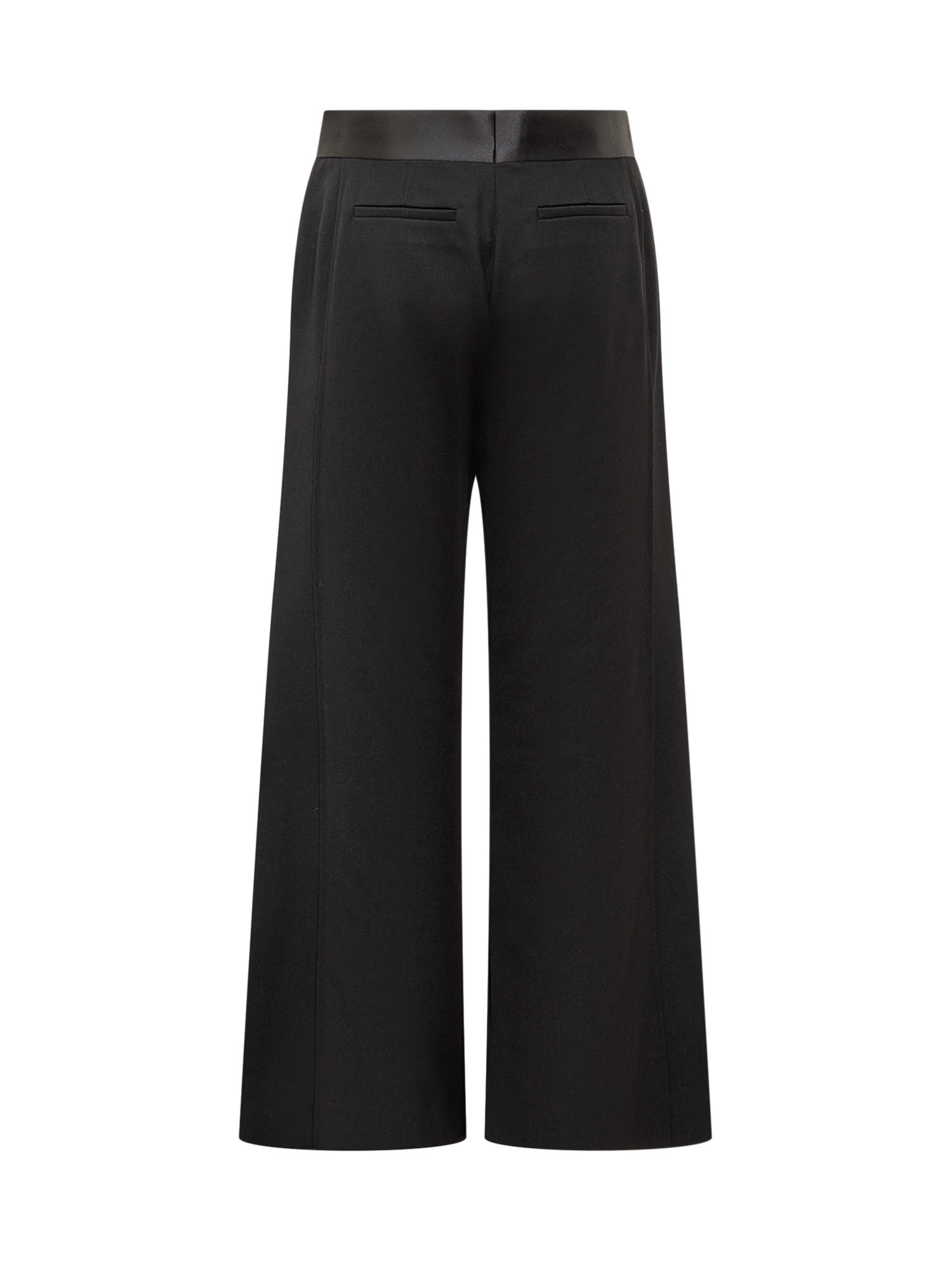 Shop Victoria Beckham Trousers In Black