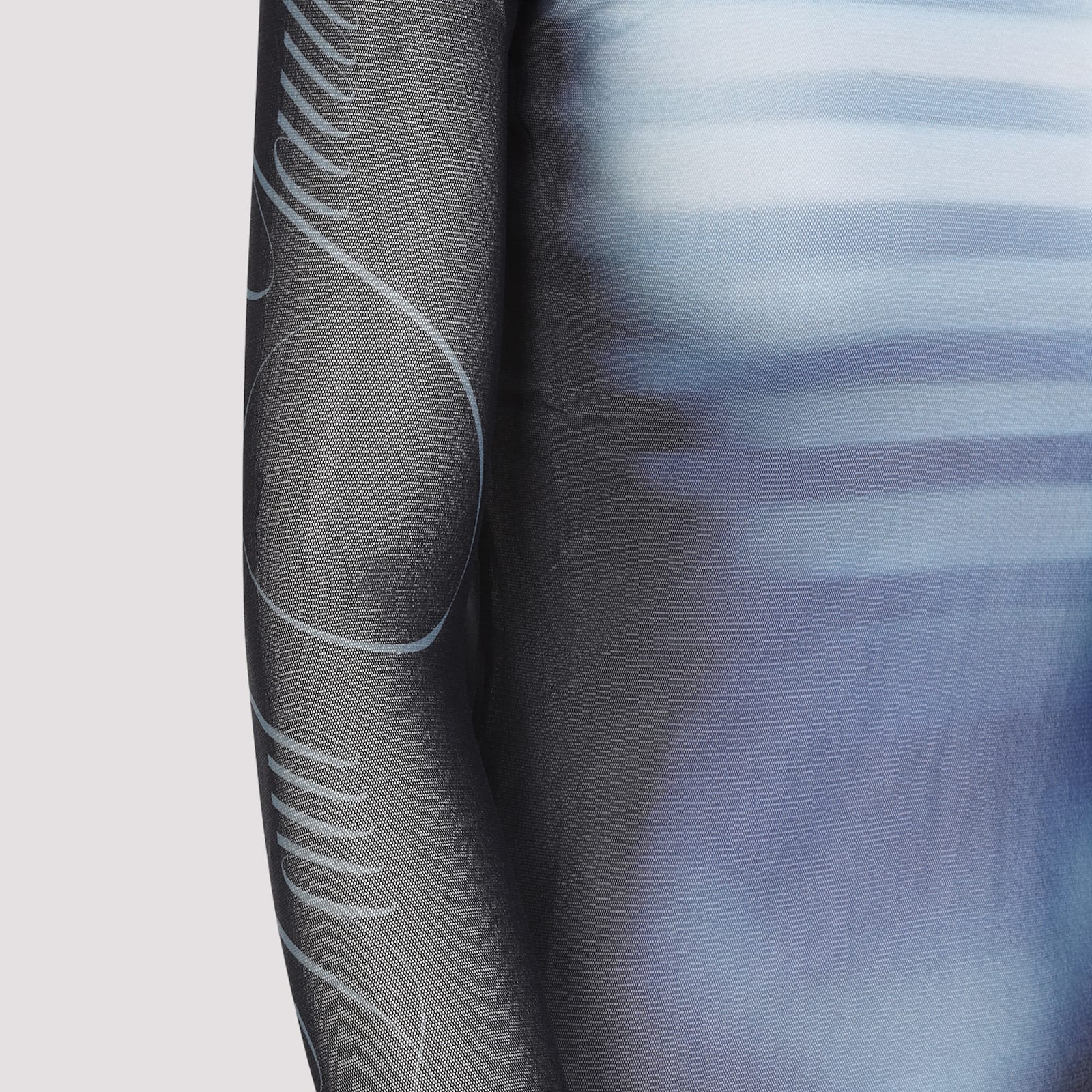 Shop Jean Paul Gaultier Le Mâle Top In Navy Lightblue White