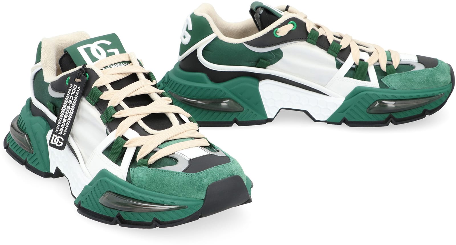 Shop Dolce & Gabbana Airmaster Low-top Sneakers In Verde/nero