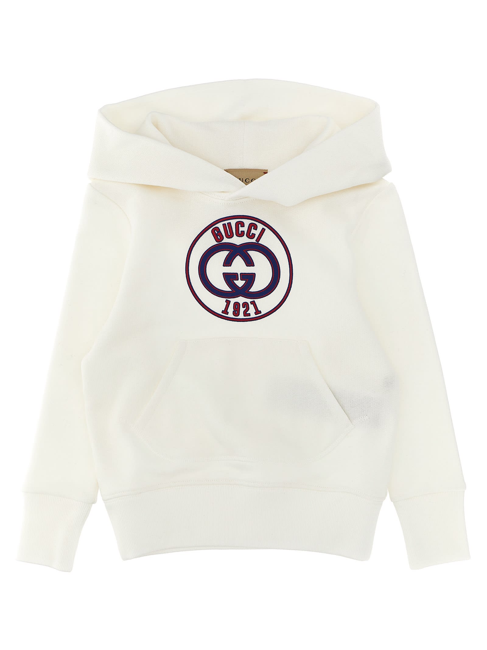 Gucci Kids' Logo Hoodie In White