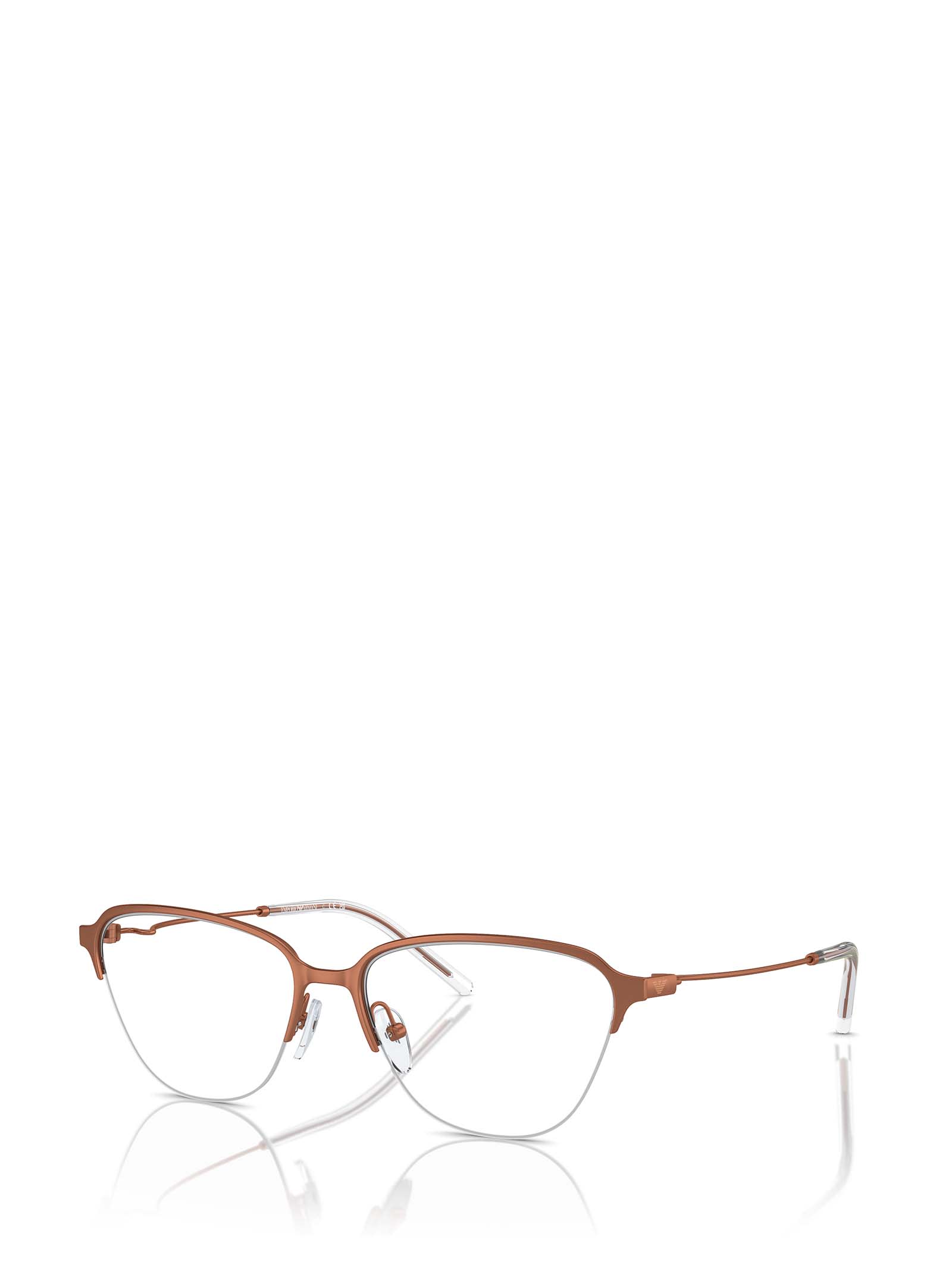 Shop Emporio Armani Ea1161 Shiny Brown Glasses