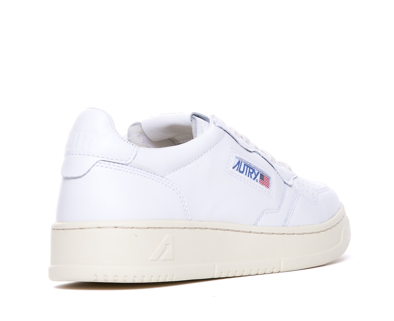 Autry White Leather Medalist Sneakers In White