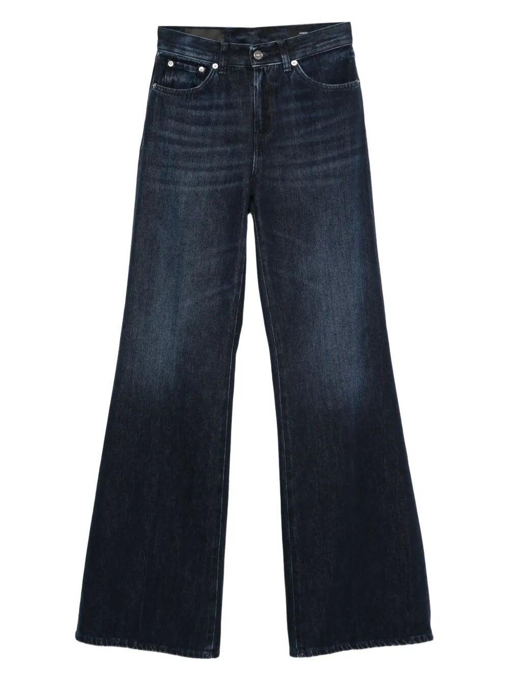 Dondup Straight-leg Jeans With Mid-rise Waist In Blue