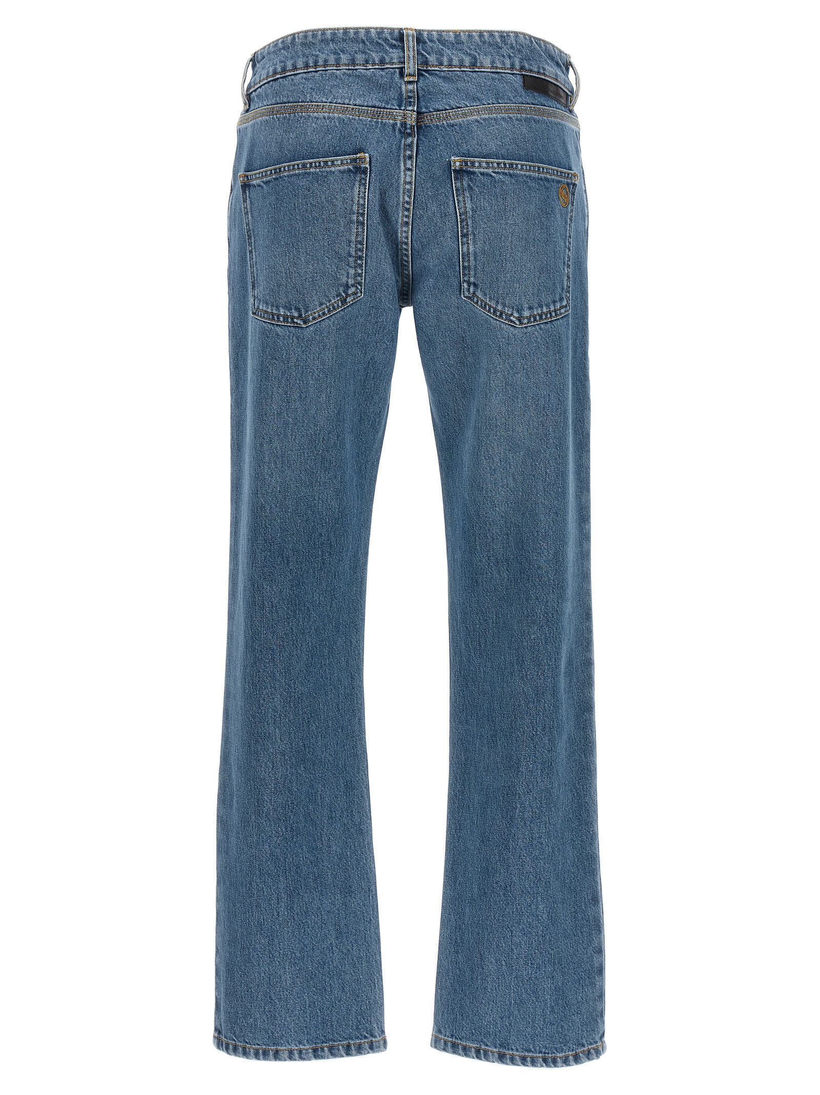 Shop Stella Mccartney Falabella Jeans In Light Blue
