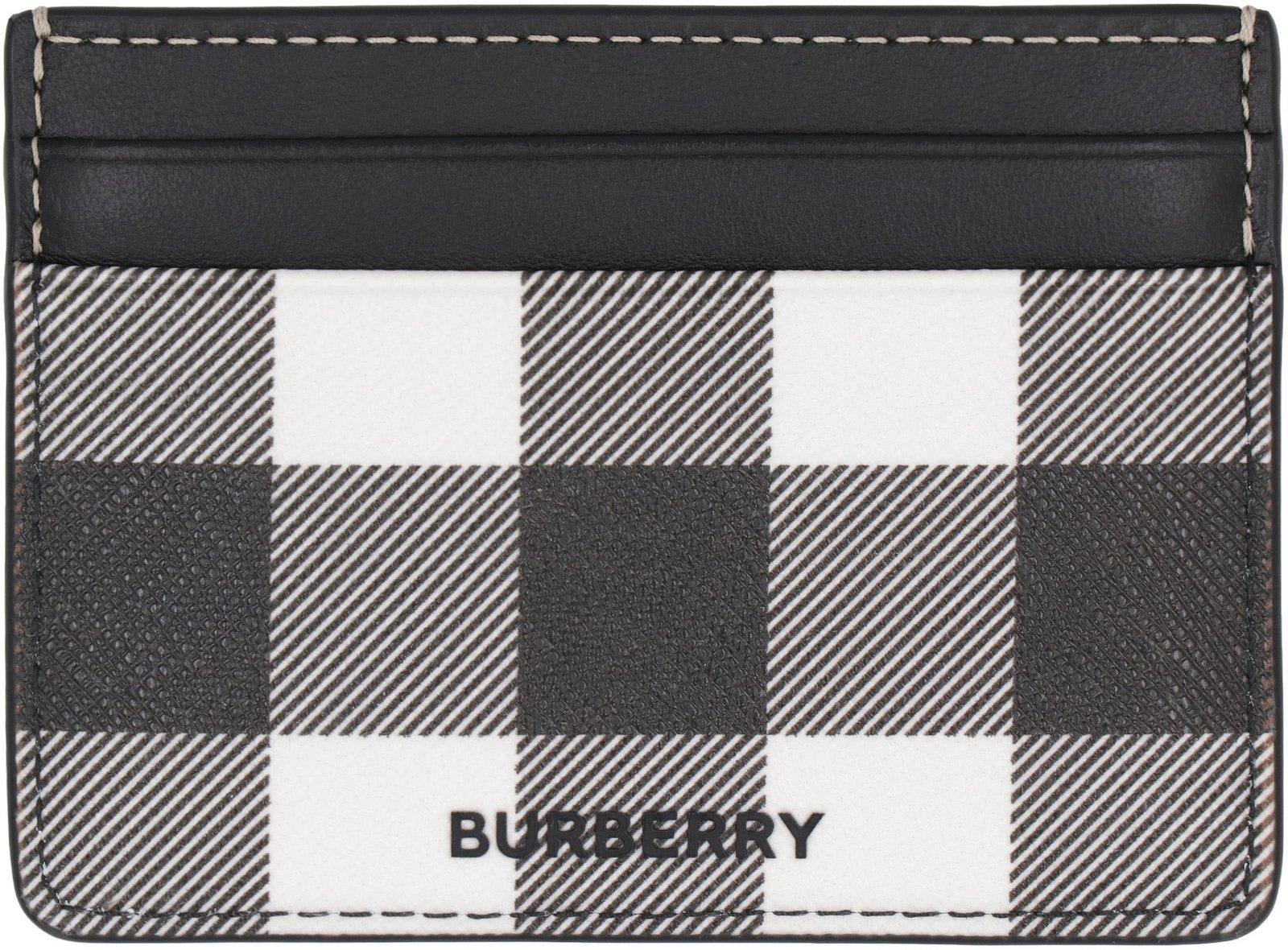 Burberry Checked Logo Plaque Cardholder