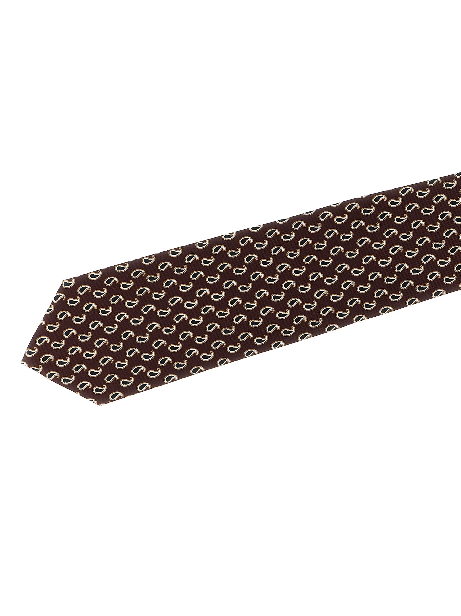 Brioni Jacquard Tie Ties And Papillon Multicolor In Brown