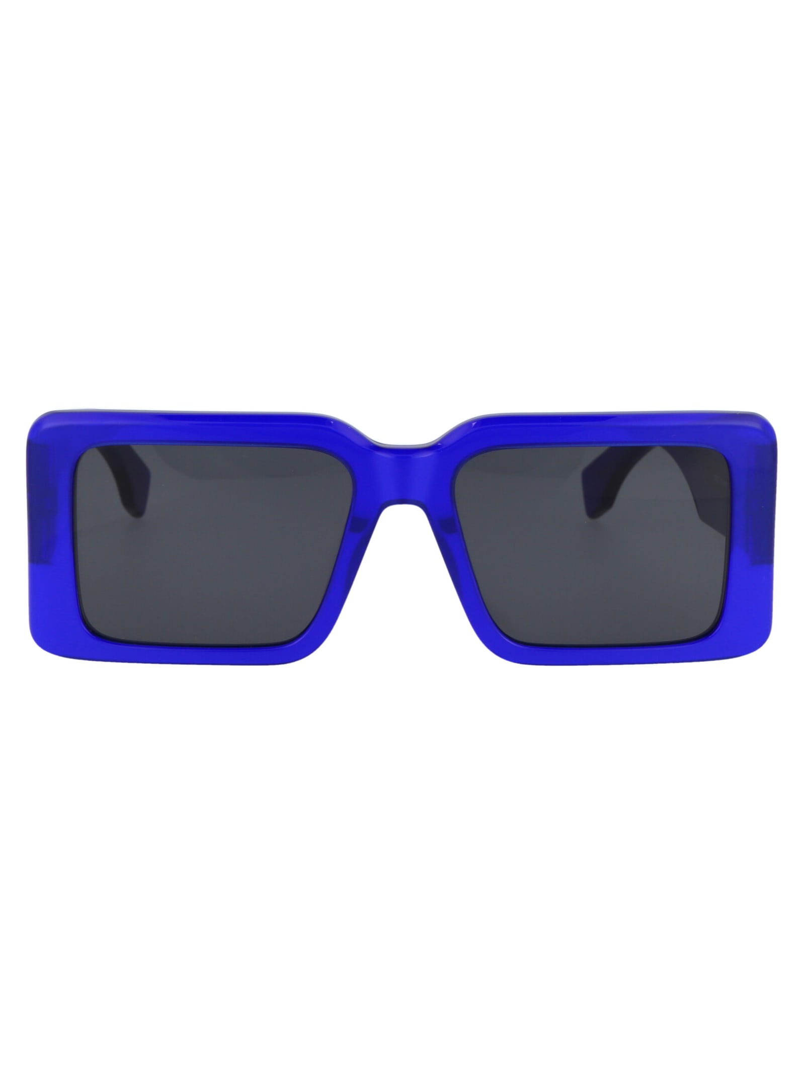 Shop Marcelo Burlon County Of Milan Sicomoro Sunglasses In 4507 Blue