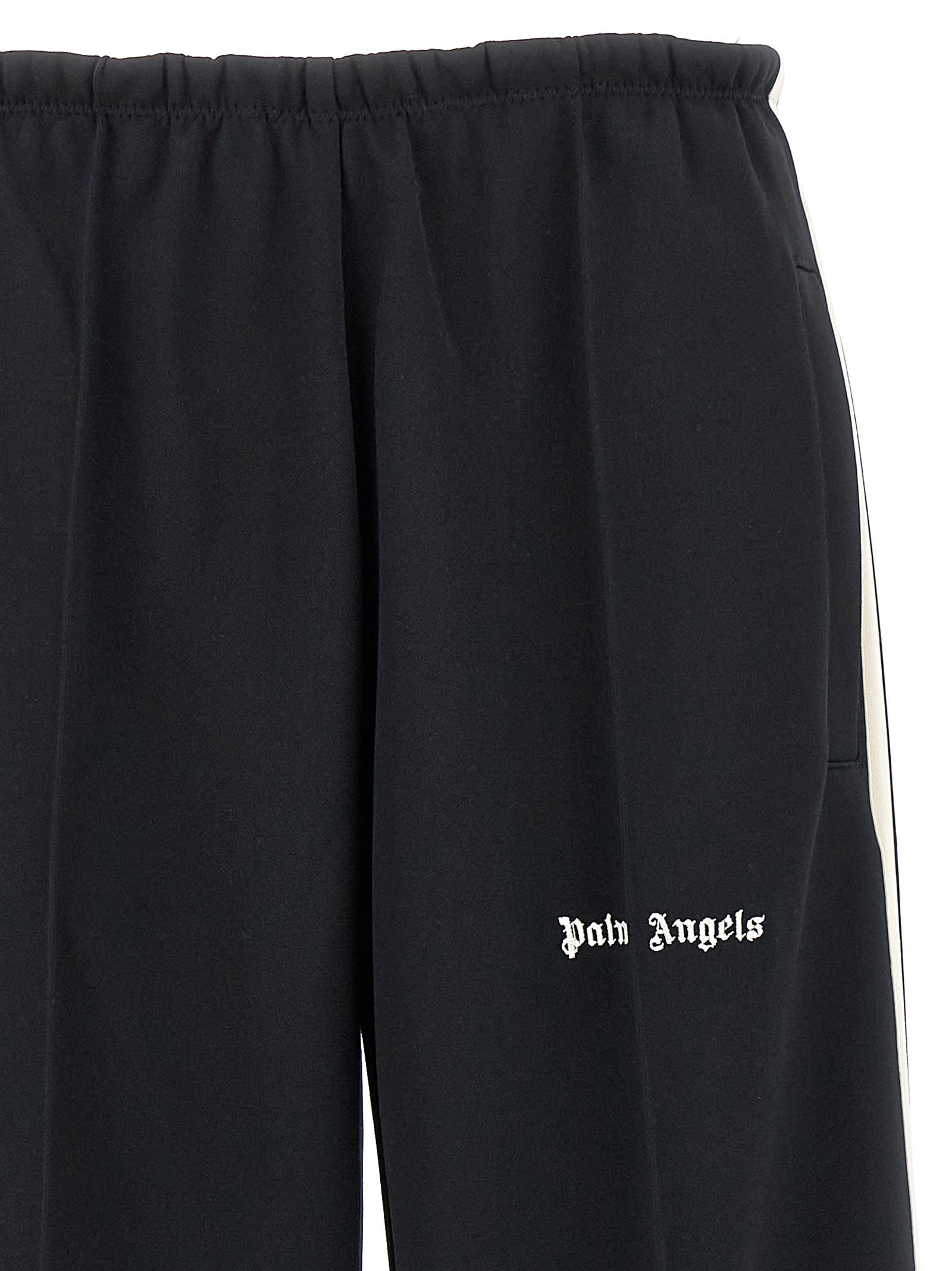 Shop Palm Angels Classic Logo Joggers In White/black