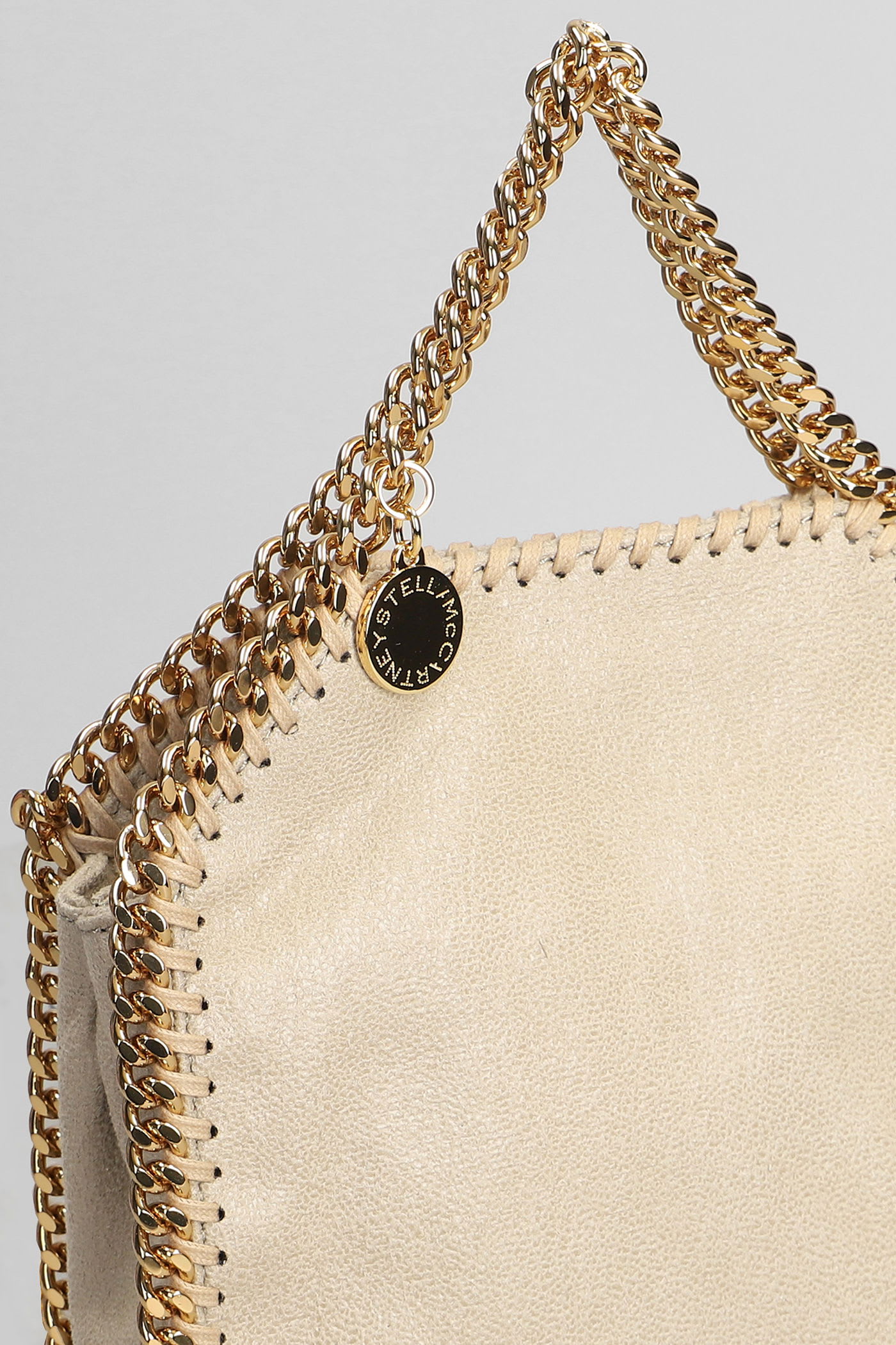 Stella Mccartney Falabella Tote In Beige Polyester In Sand