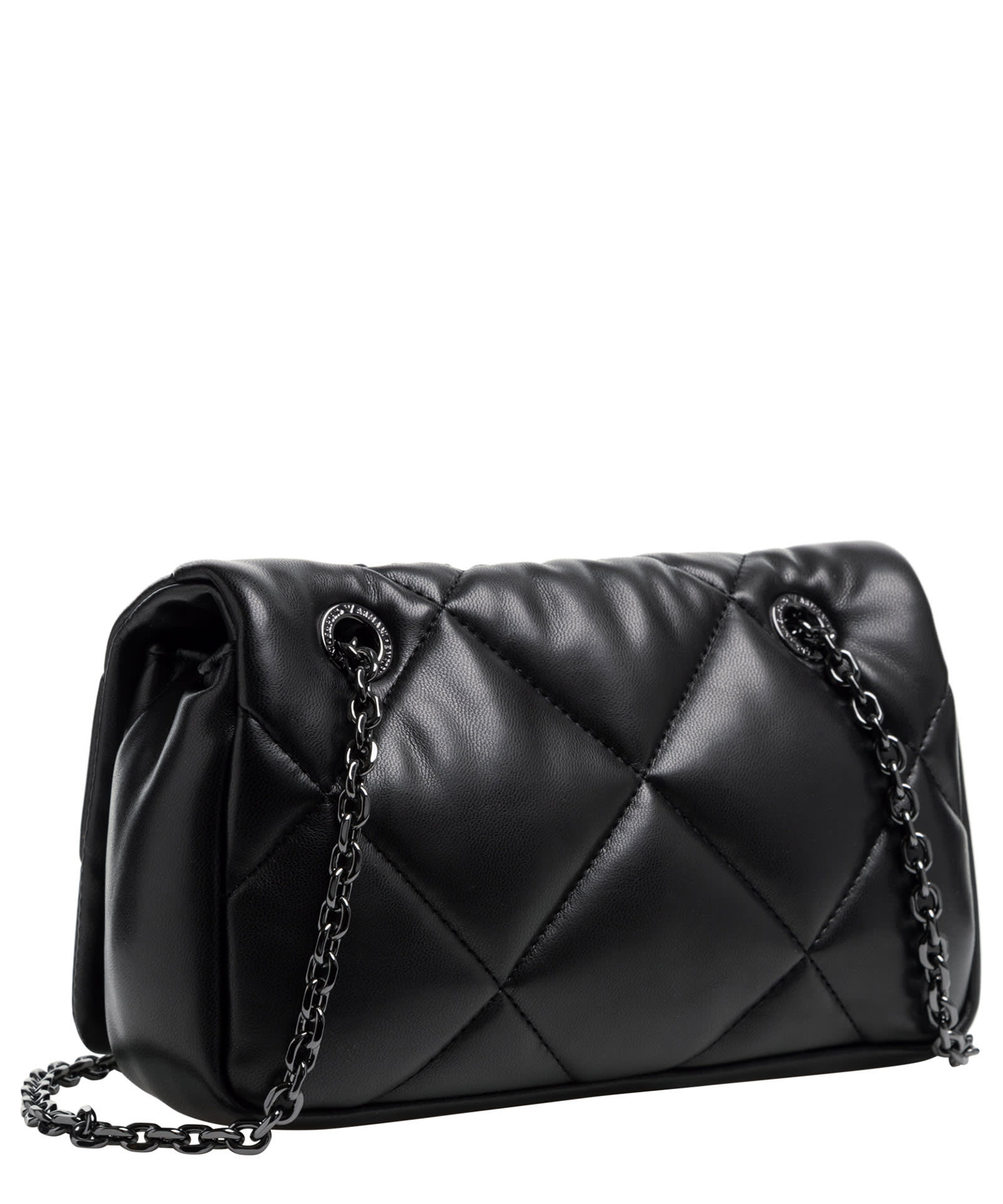 Shop Emporio Armani Shoulder Bag In Black