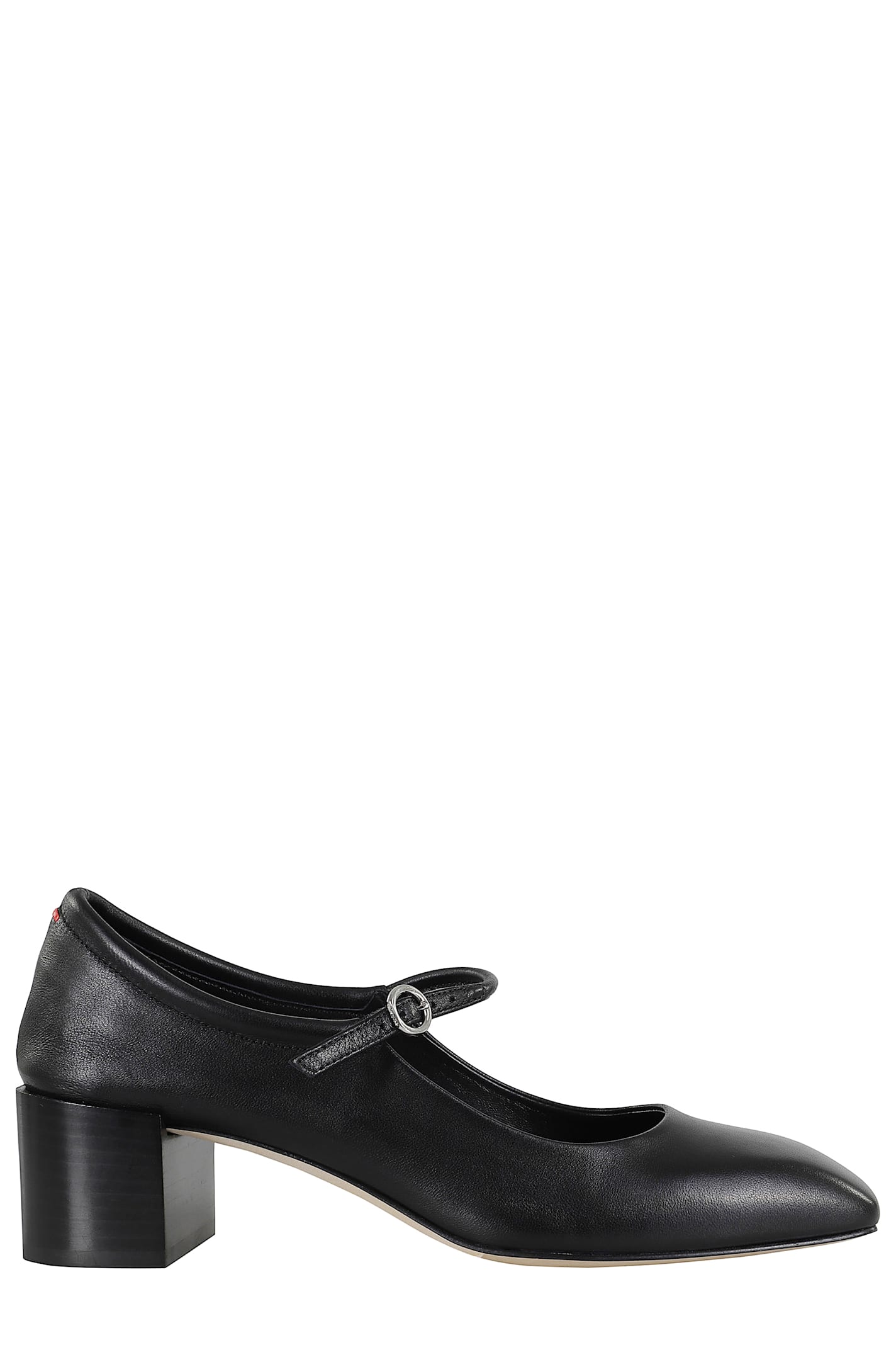 Aeyde 55mm Anya Leather Heels In Black