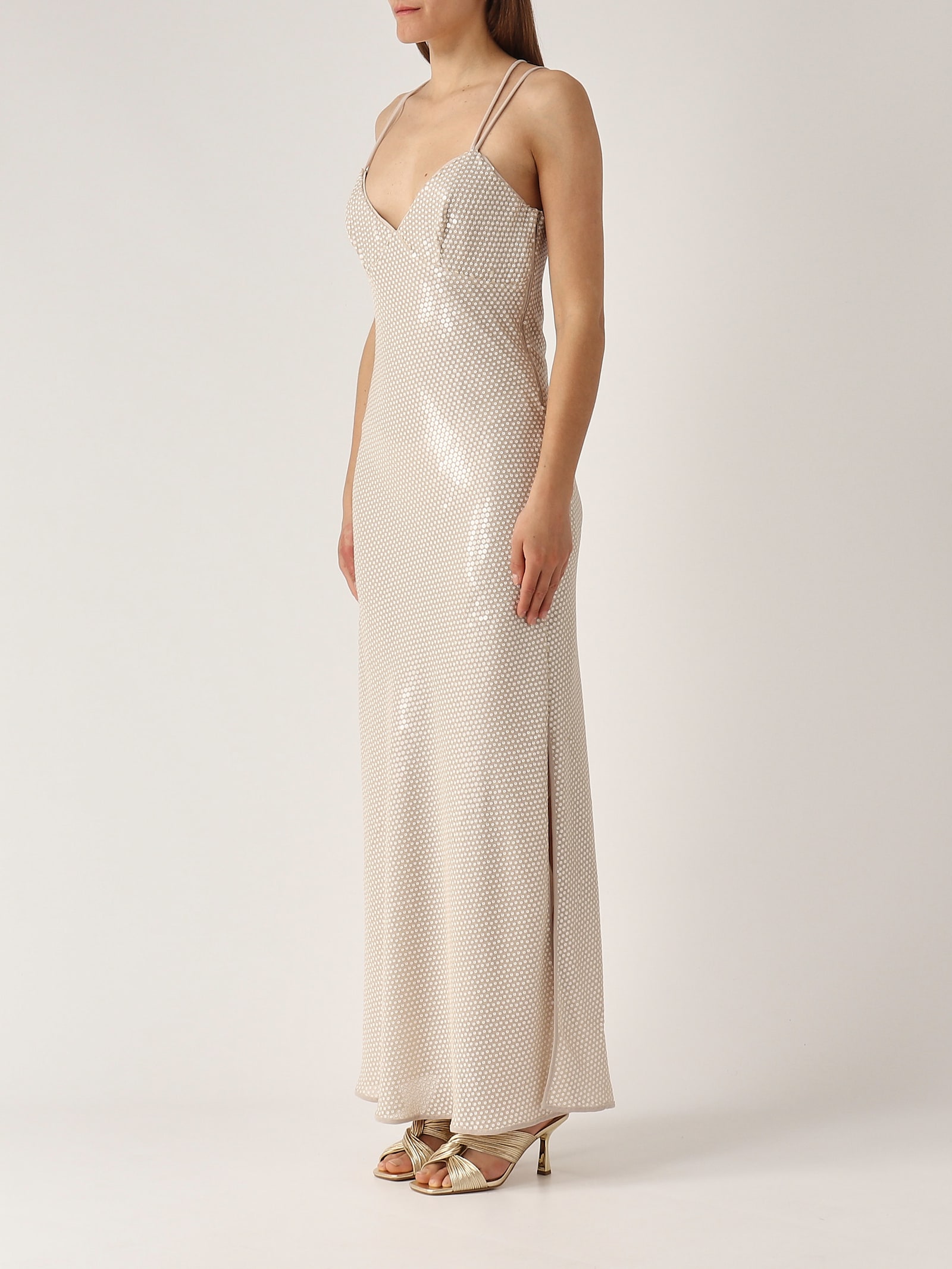 Twinset Maxi Dress Dress In Nocciola