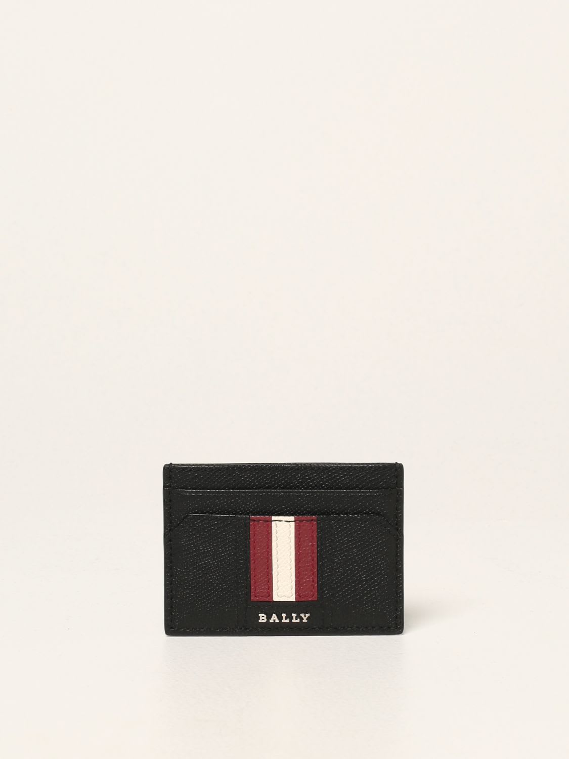 Bally Wallet Thar. lt Bally Card Holder In Leather With Striped Band