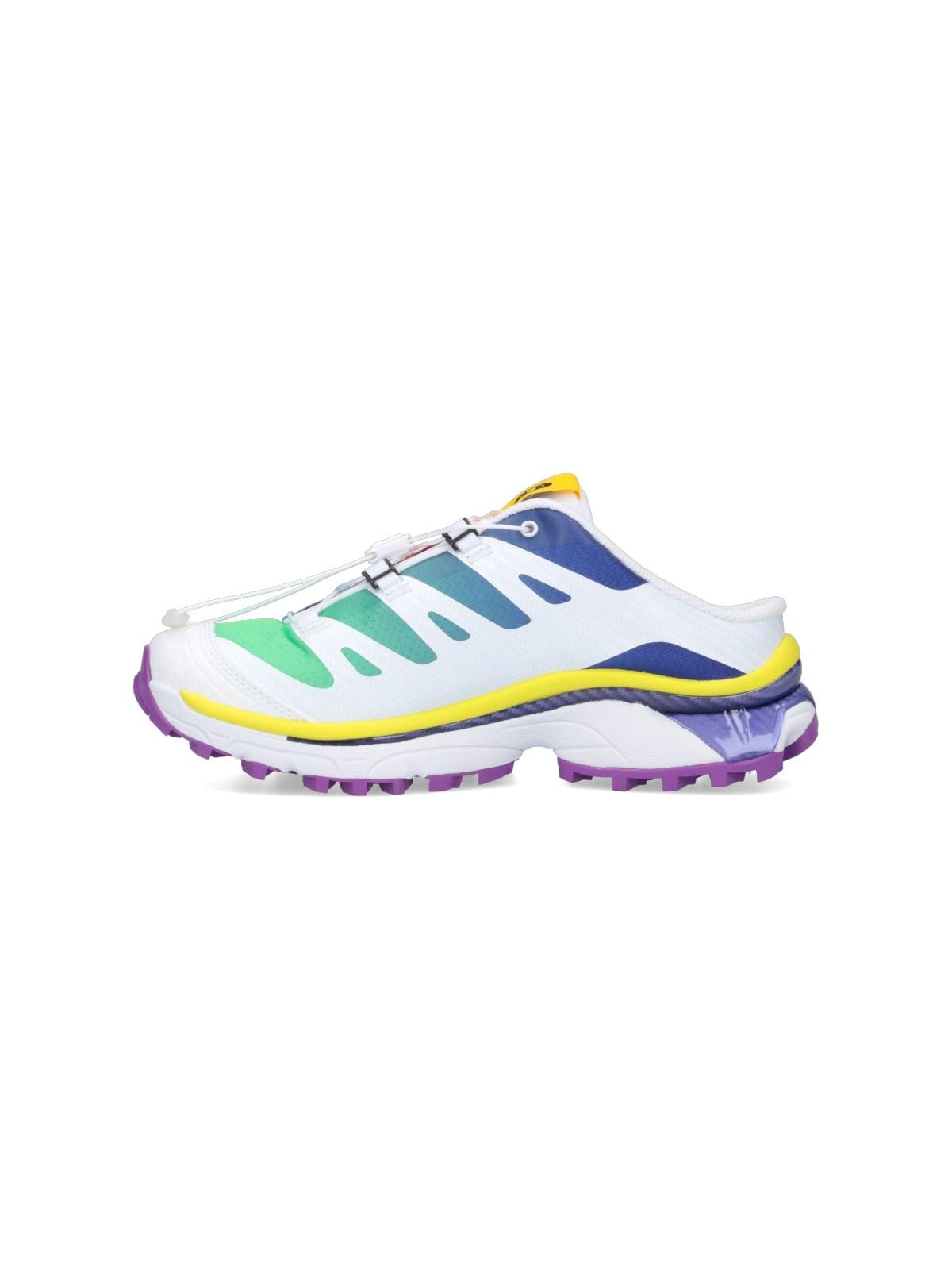 Shop Mm6 Maison Margiela X Salomon Xt-4 Mule Sneakers In Spectrum Blue/white/spring Bouquet