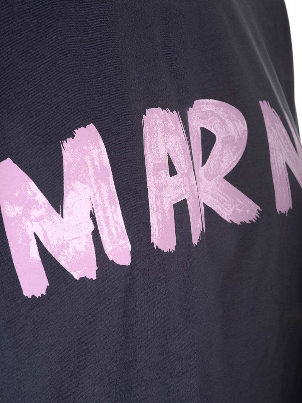 Shop Marni Singature T-shirt In Navy