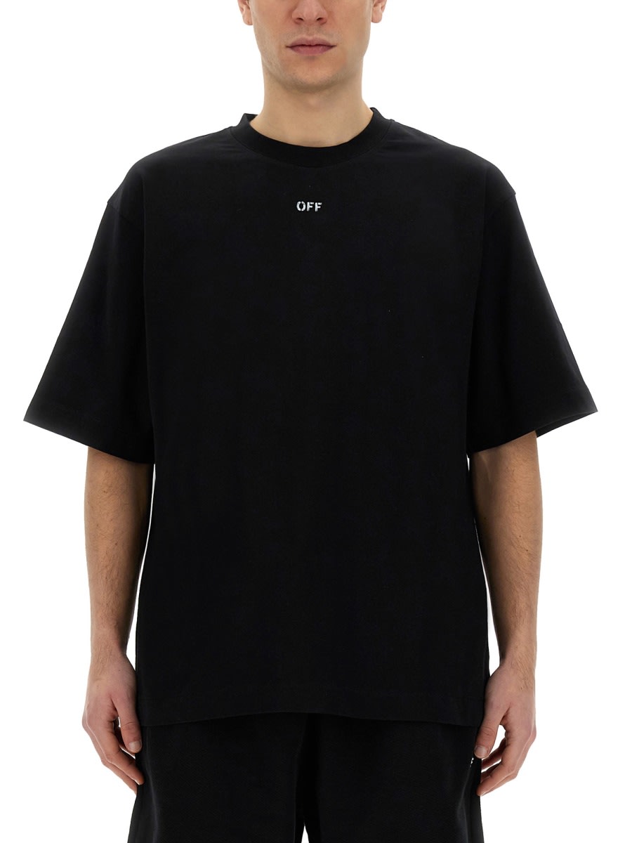 Shop Off-white T-shirt With Logo In Black