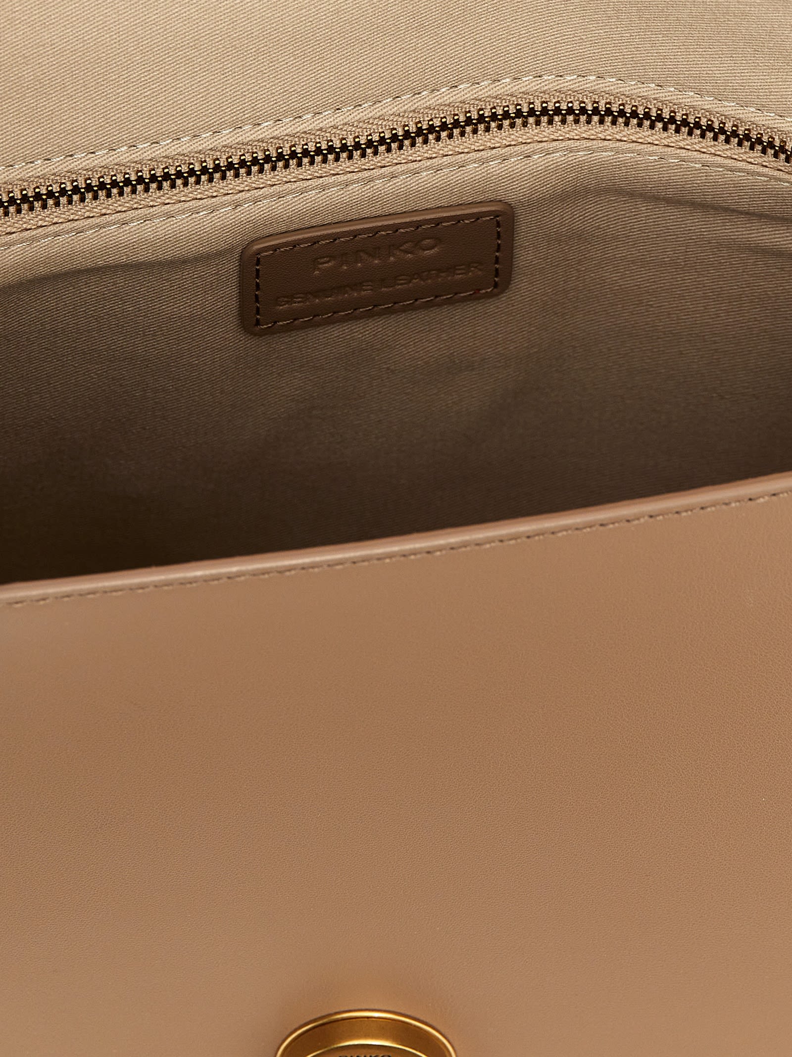 Pinko Love One Top Handle Handbag In Brown