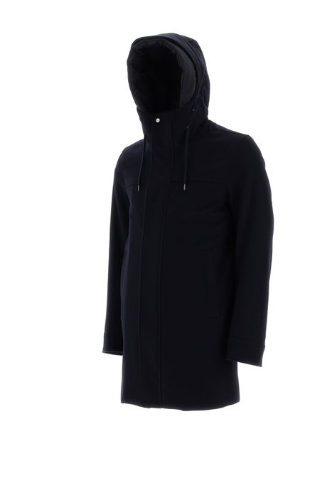 Herno Coats Blue In Blue