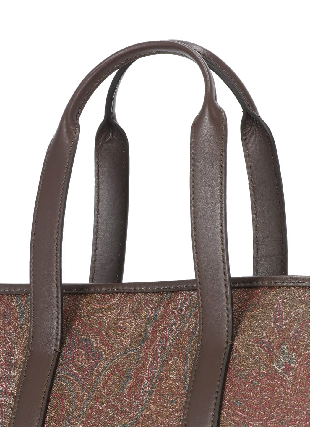 Shop Etro Paisley Medium Bag In Brown