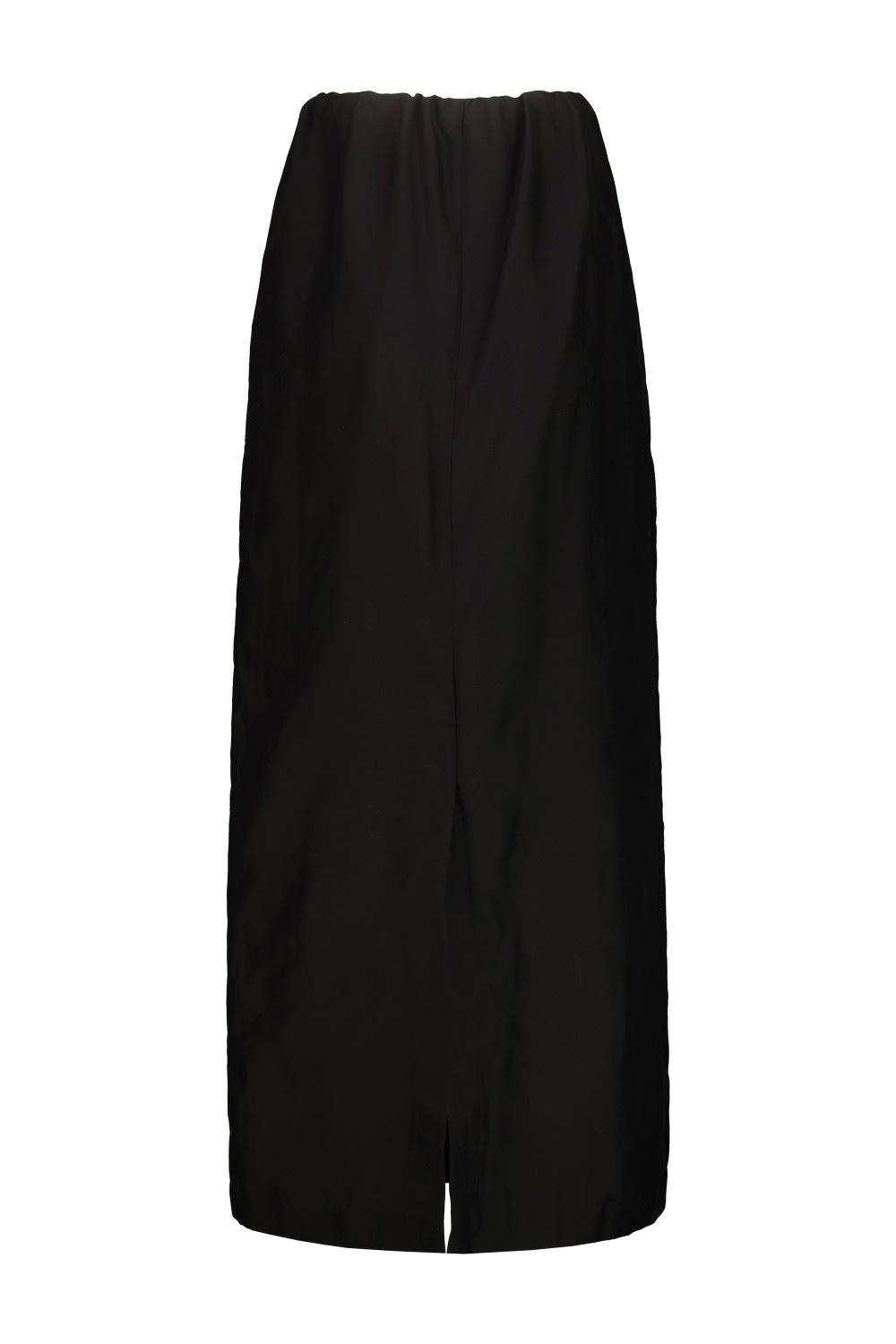 The Row Saul Cotton And Silk Long Skirt In Black