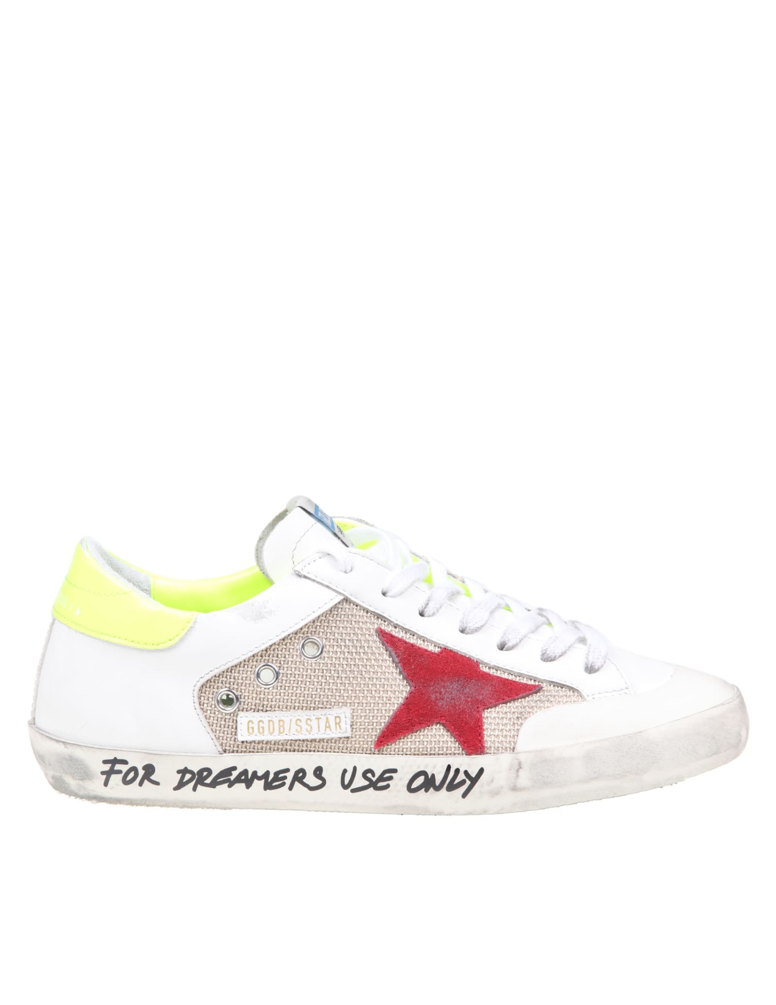 Golden Goose Superstar Sneakers In Fabric And Leather