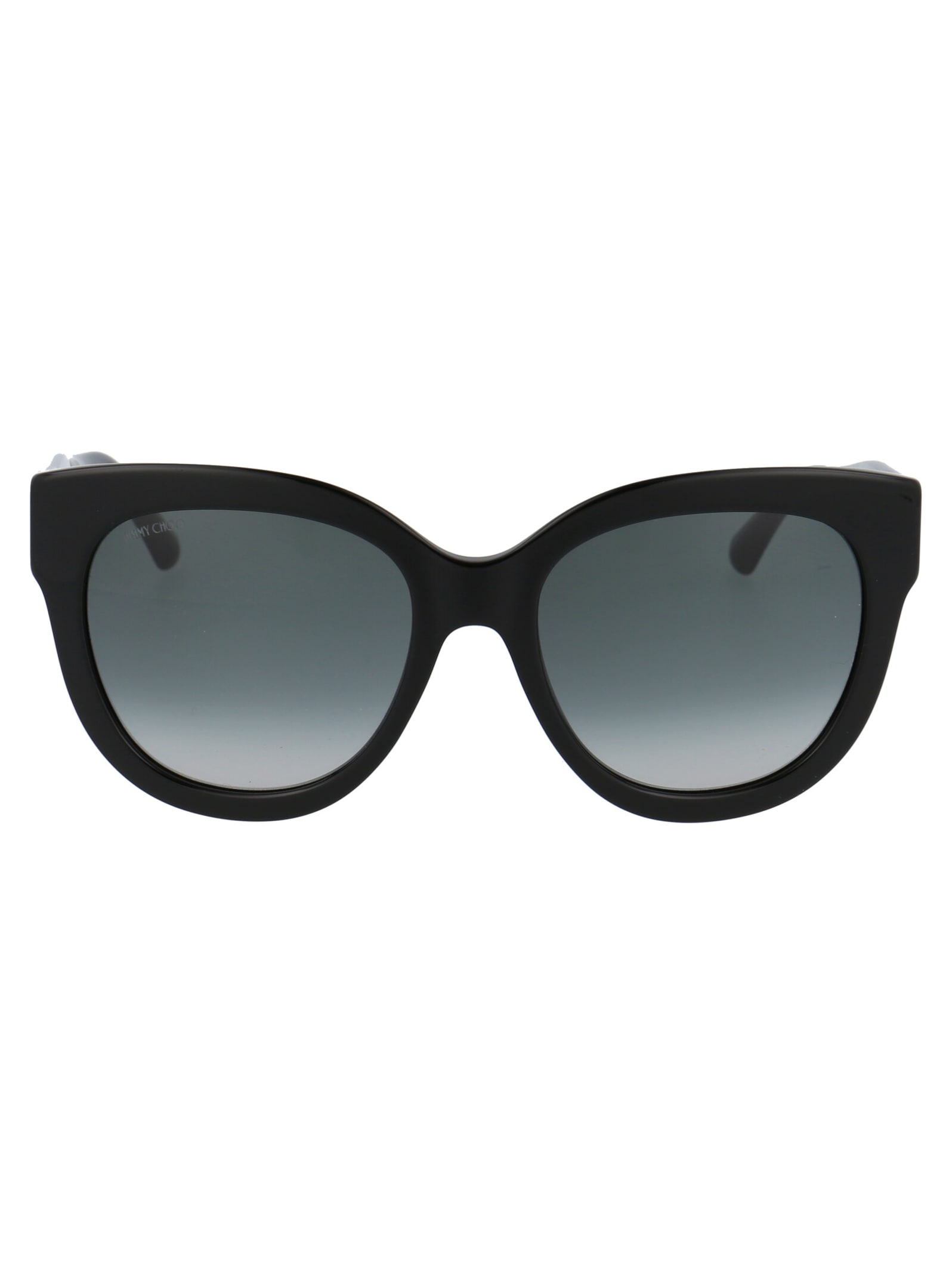 Shop Jimmy Choo Jill/g/s Sunglasses In Ns89o Black Glitter