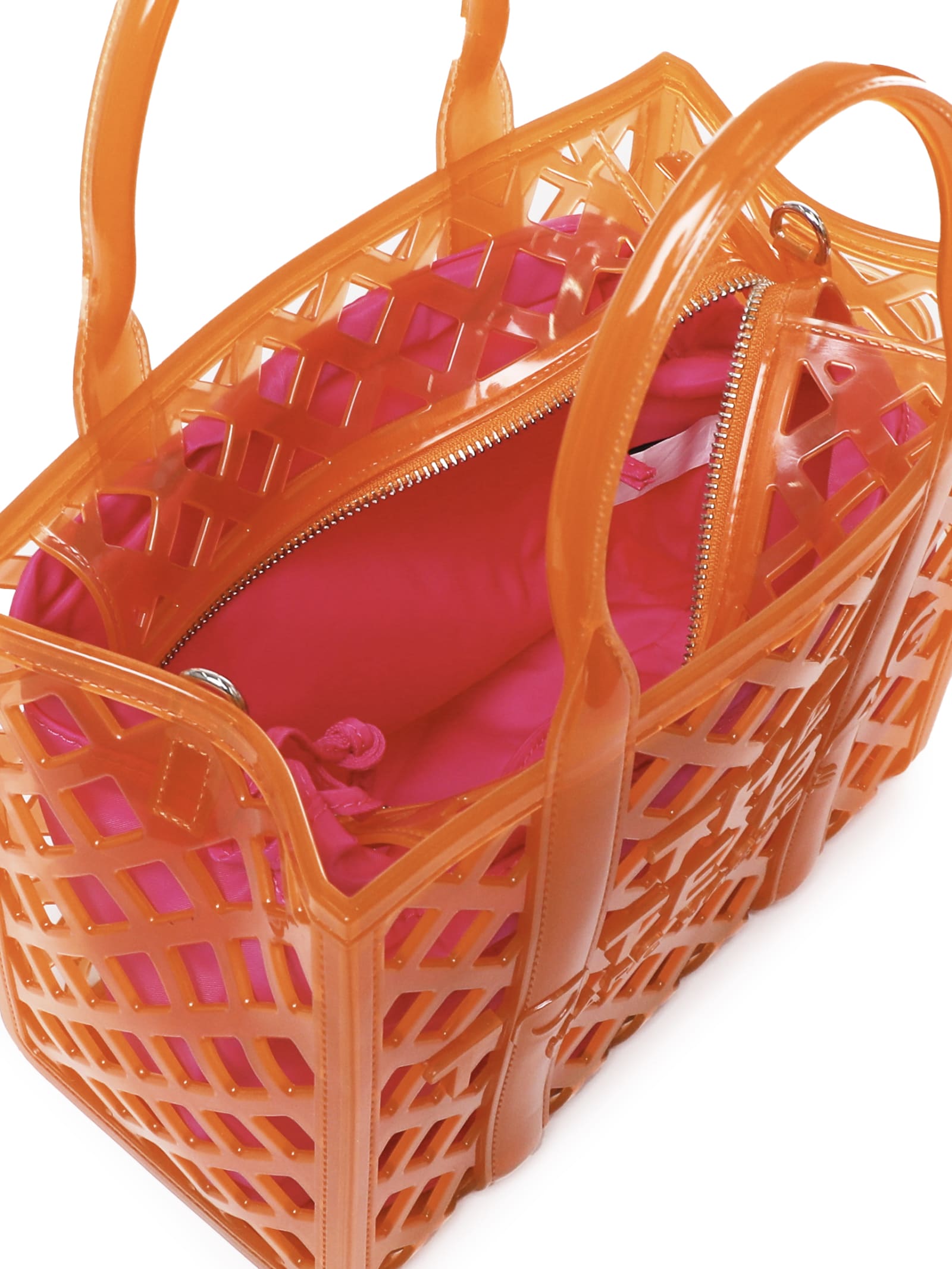 Shop Marc Jacobs Jelly Tote Bag In Pvc In Tangerine