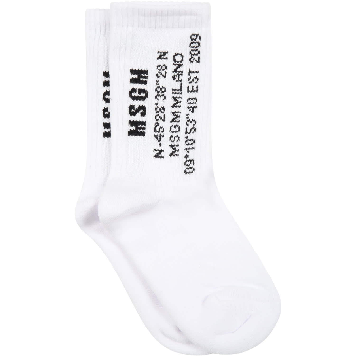 MSGM White Socks For Girl
