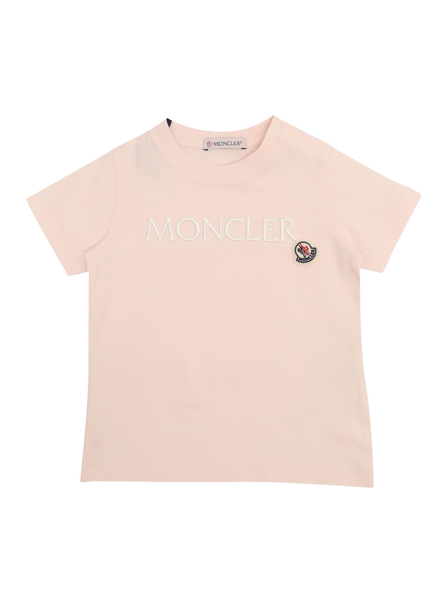Moncler Ss T-shirt In Pink
