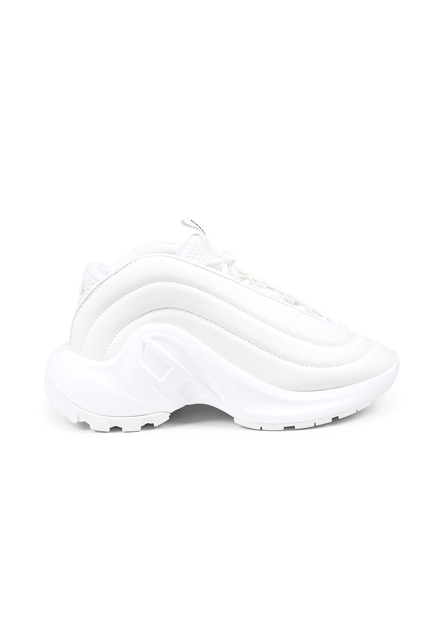 Diesel Kids White S-d-runner X Sneakers In White