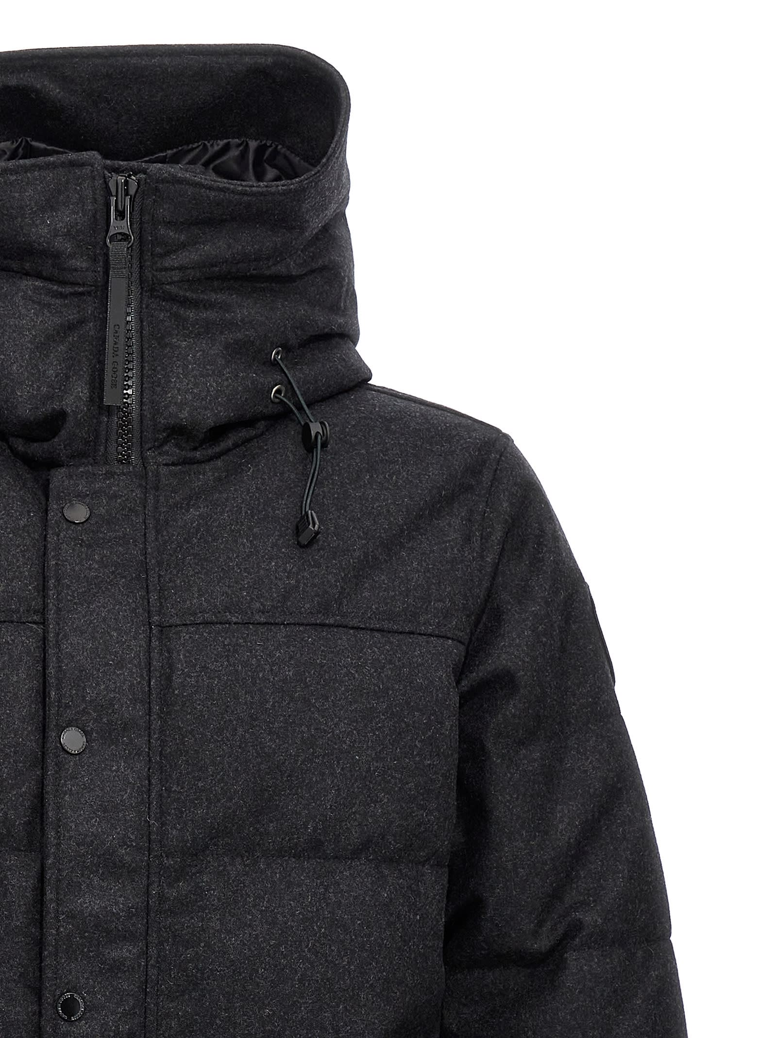 Shop Canada Goose Macmillan Down Jacket In Gray