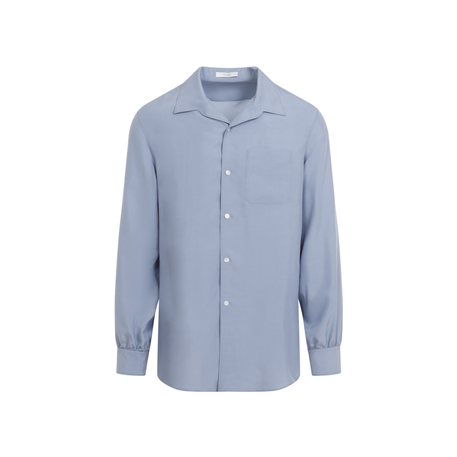 Shop The Row Kiton Shirt In Lhs Light Slate