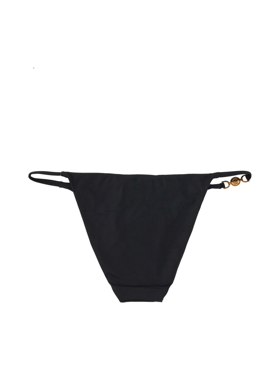 Shop Versace Medusa 95 Bikini Bottom In Black