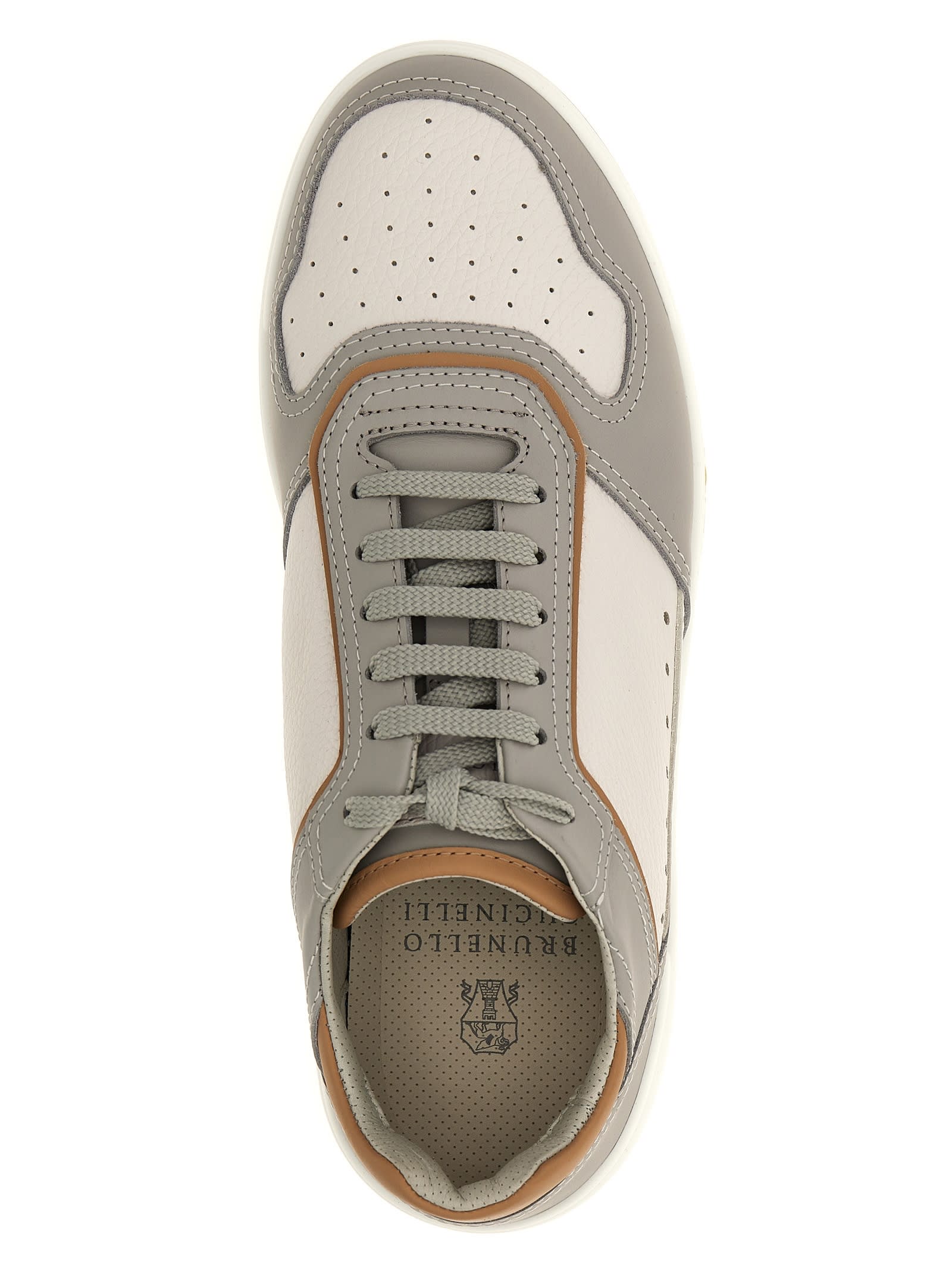 Shop Brunello Cucinelli Slam Sneakers In Gray