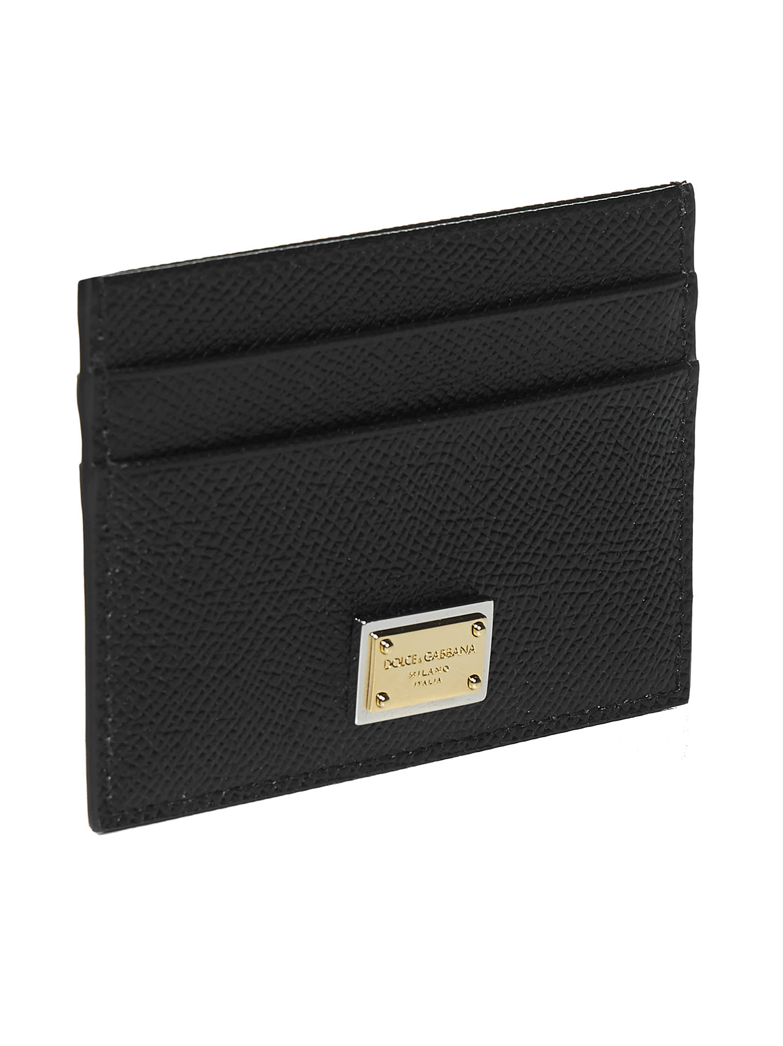 Dolce & Gabbana Black Credit Card Holder In Black