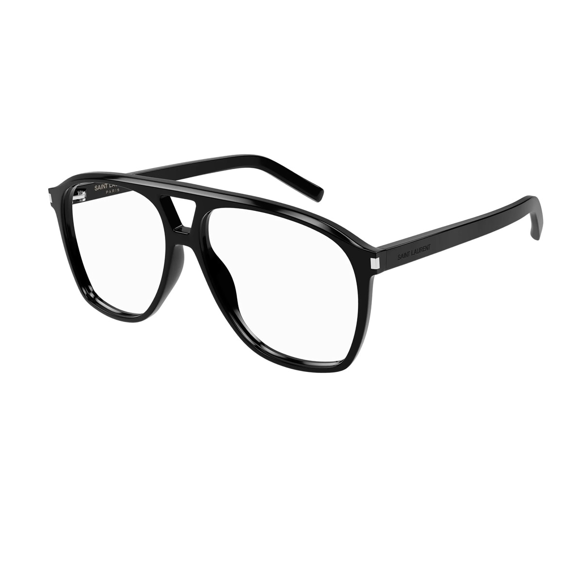 Shop Saint Laurent Sl 596 Dune Opt 001 Black Glasses In Nero