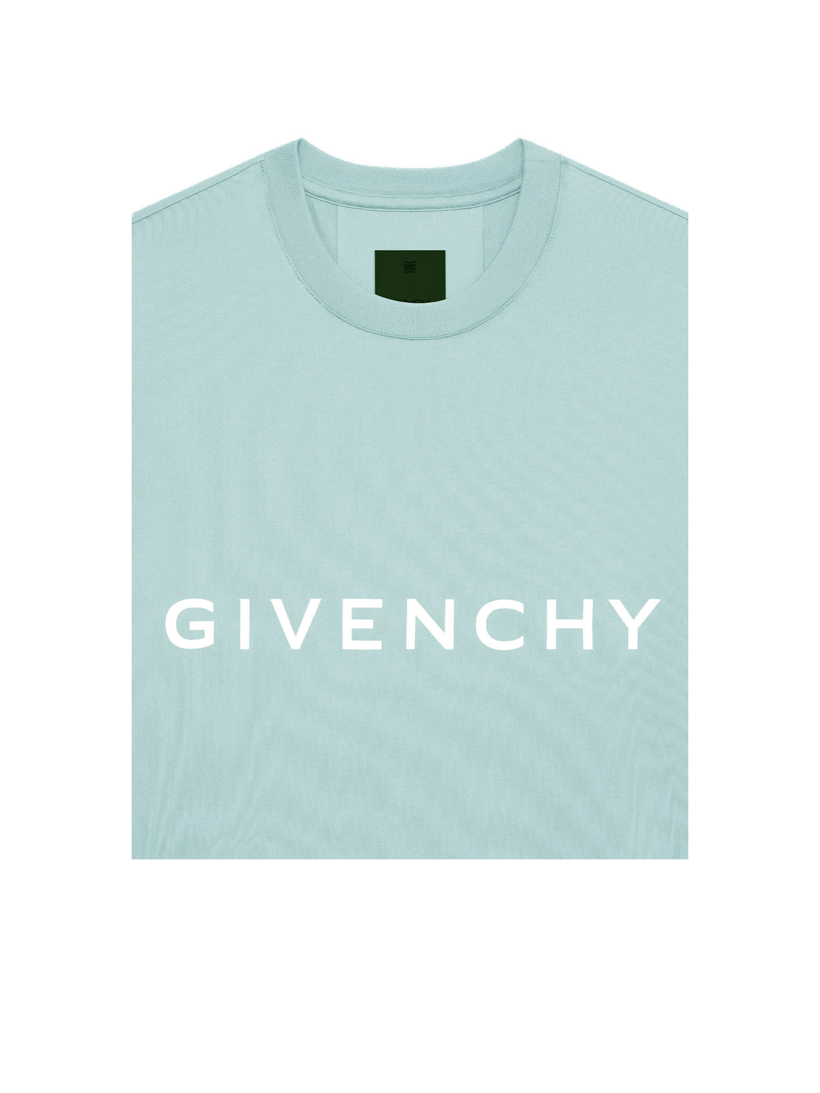 Shop Givenchy T-shirt With Logo In Mineral Blue