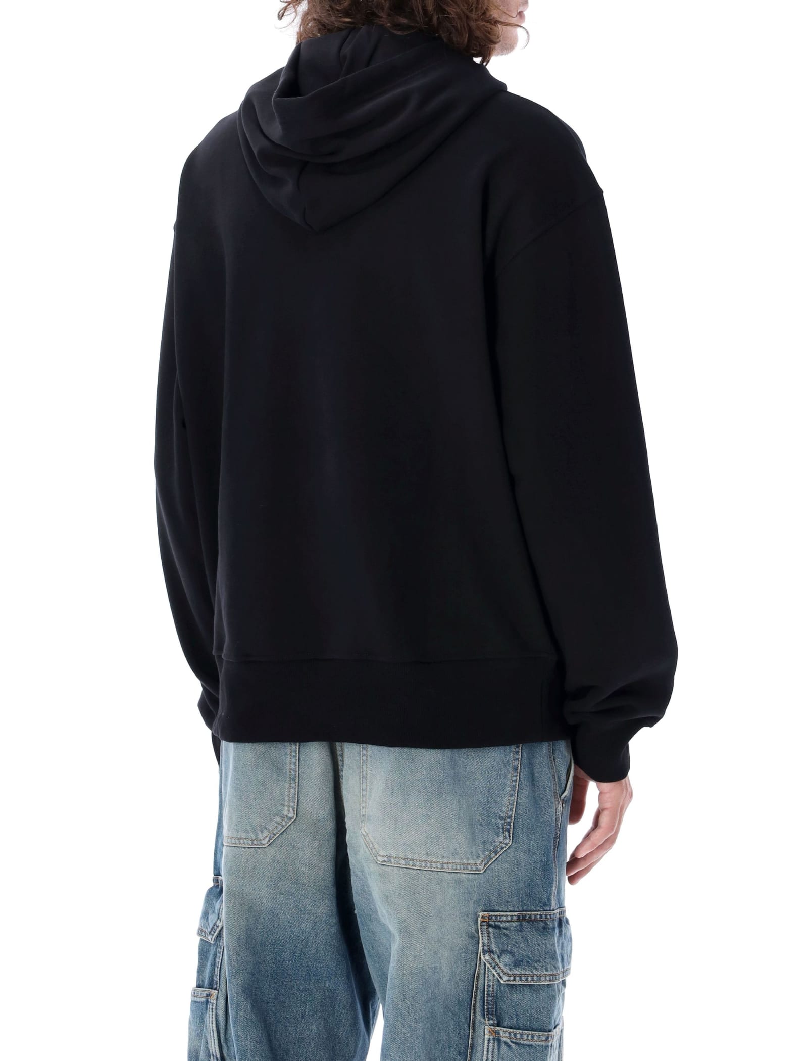 Shop Diesel S-macs Hoodie Oval In Black