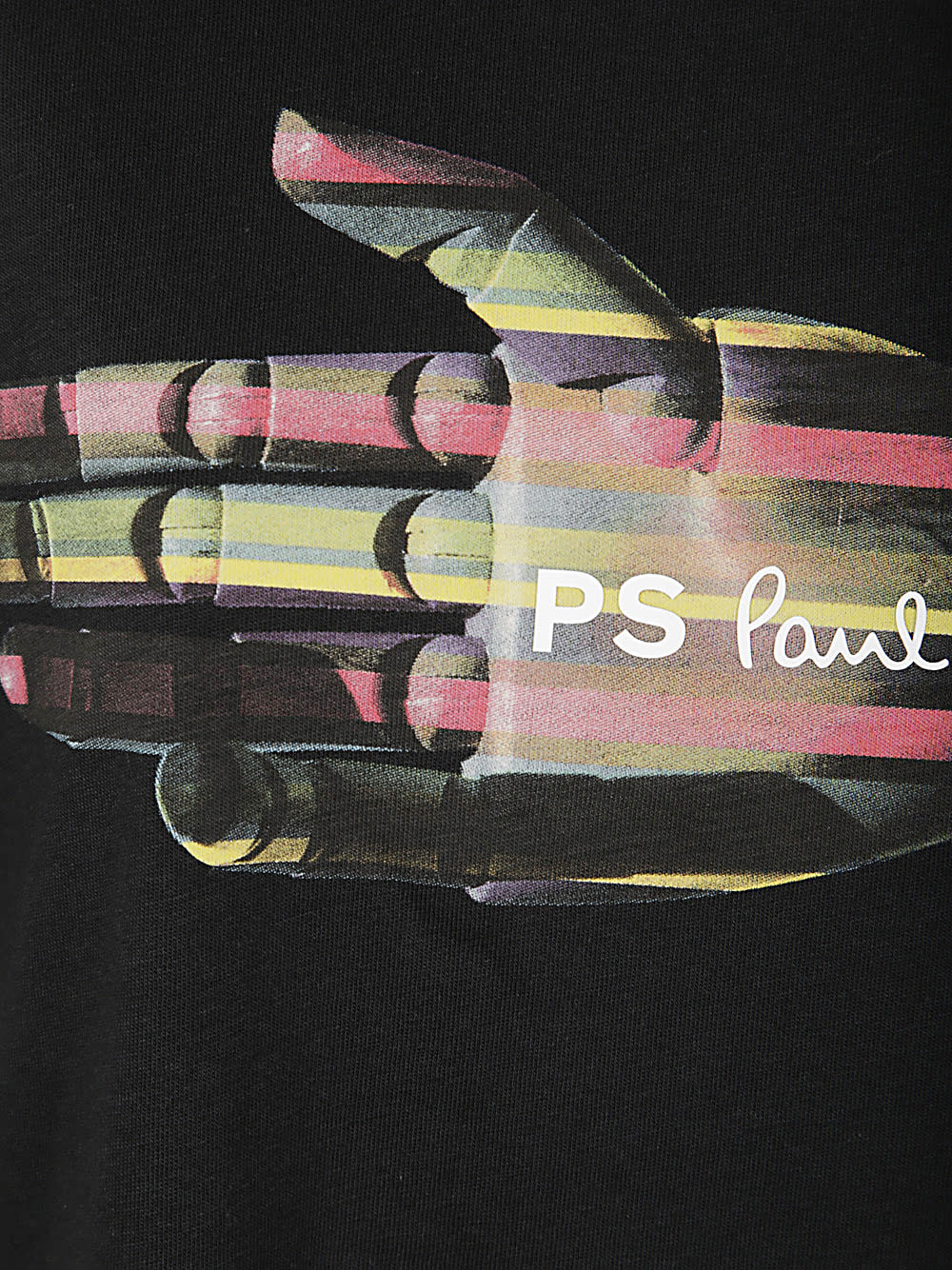 Shop Ps By Paul Smith Mens Regulat Fit Tshirt Hand In Black